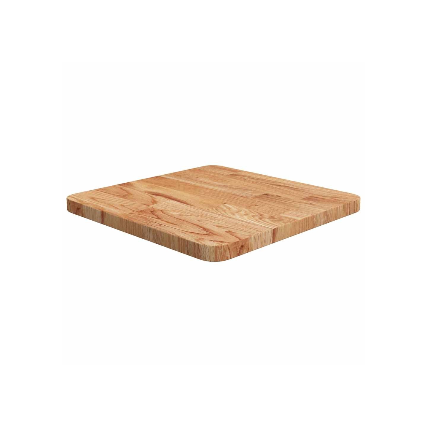 Dessus de table carré Marron clair40x40x2,5cm Bois chêne traité