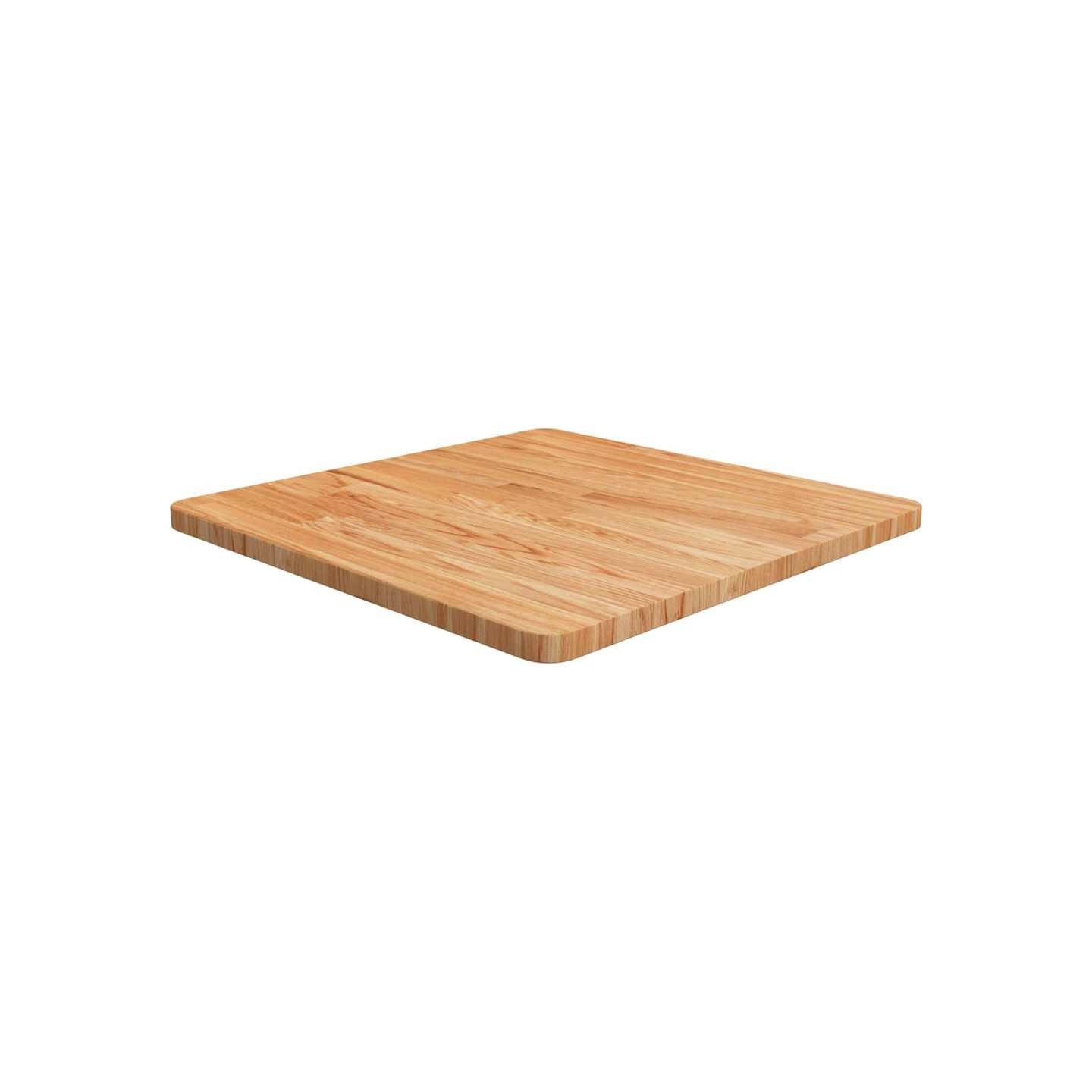 Dessus de table carré Marron clair60x60x2,5cm Bois chêne traité