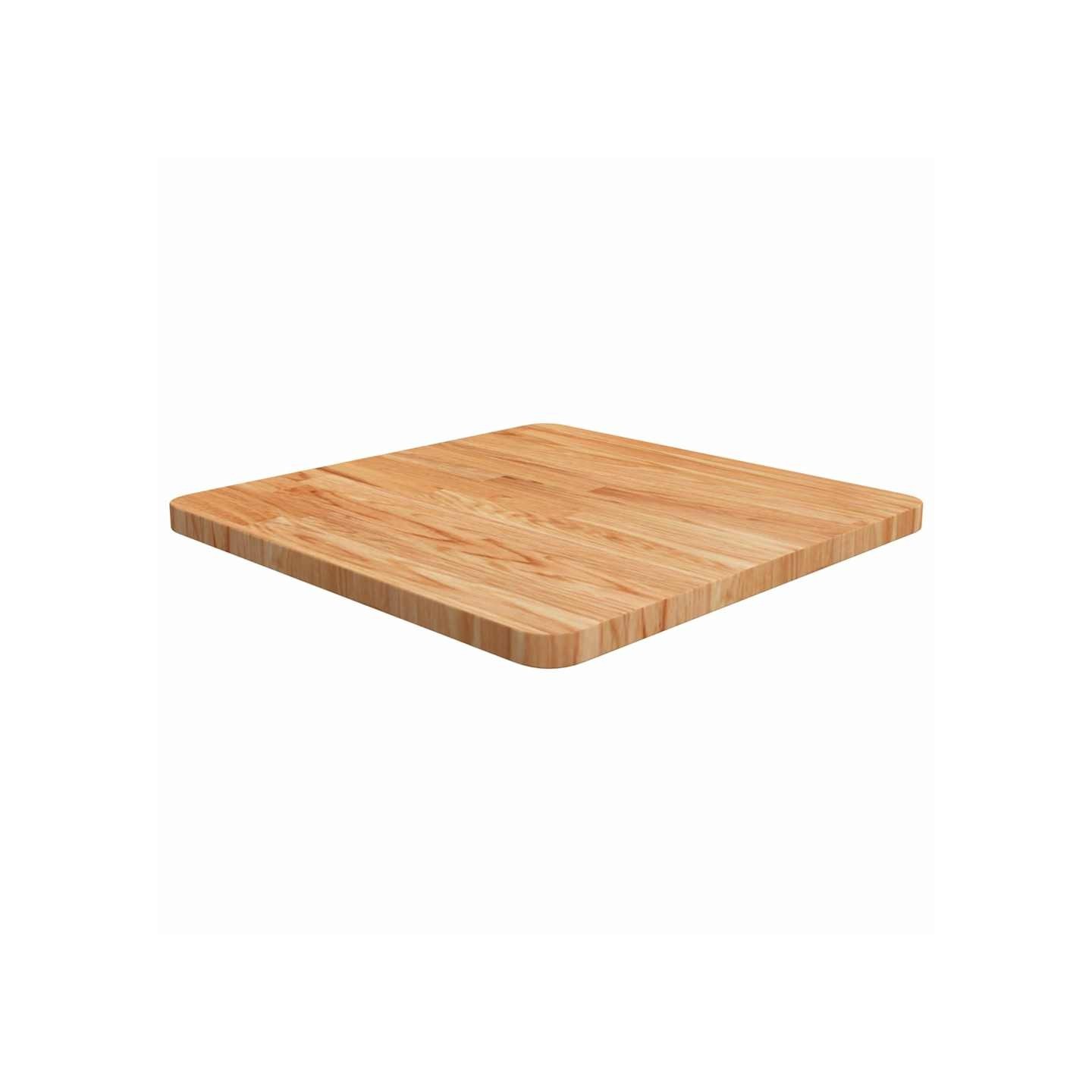 Dessus de table carré Marron clair50x50x2,5cm Bois chêne traité