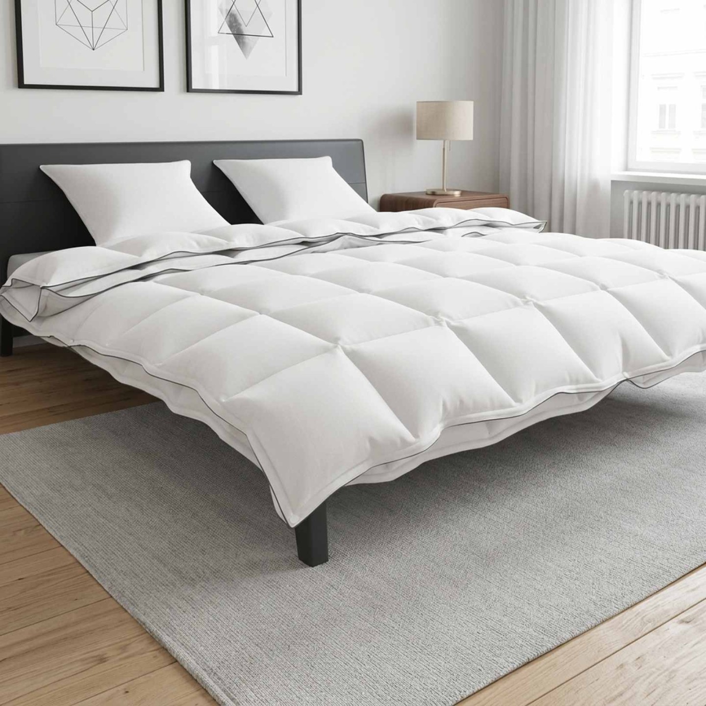 Ensemble de Duvet 3 pc Blanc Bambou