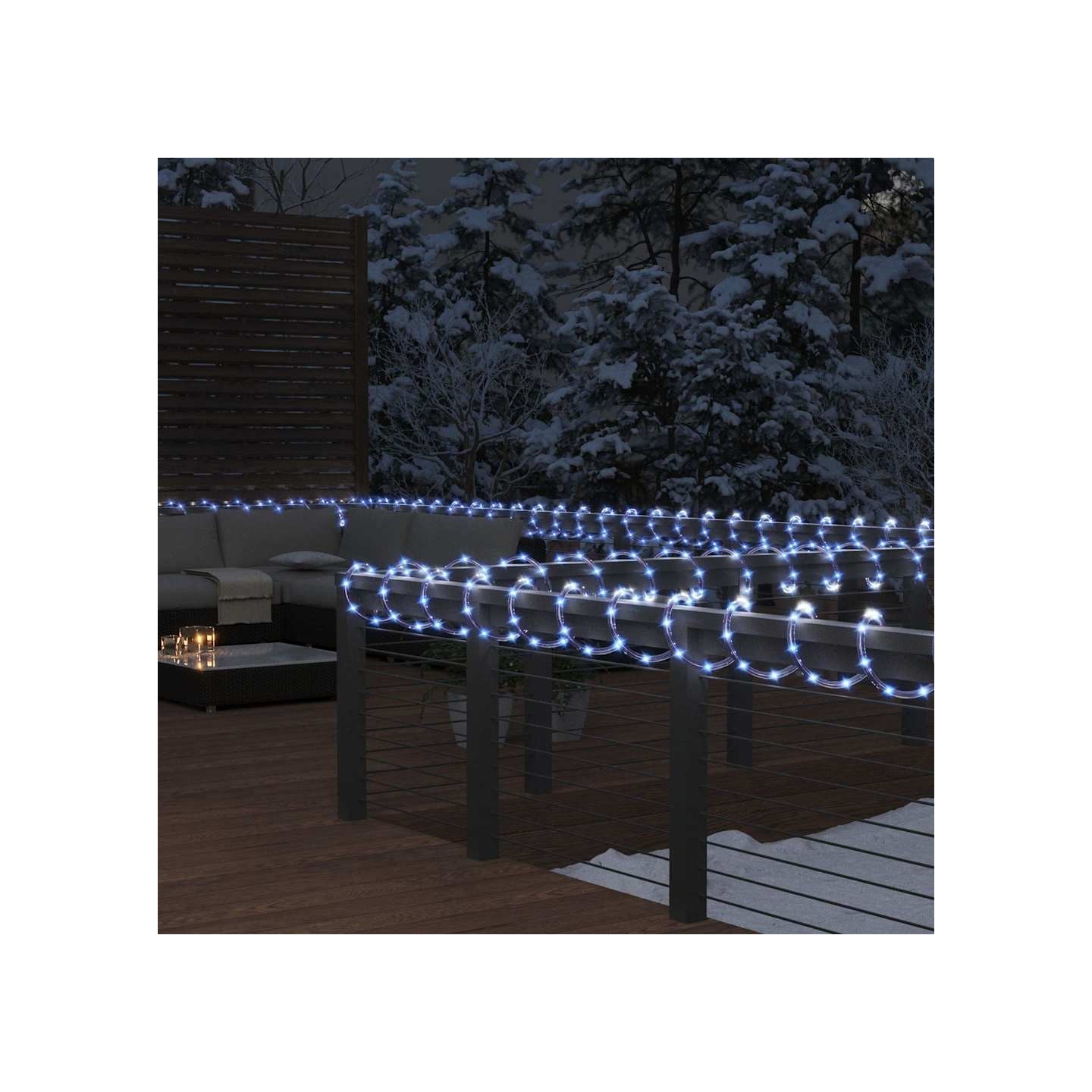 Cordon lumineux avec 1200 LED Blanc froid 50 m PVC