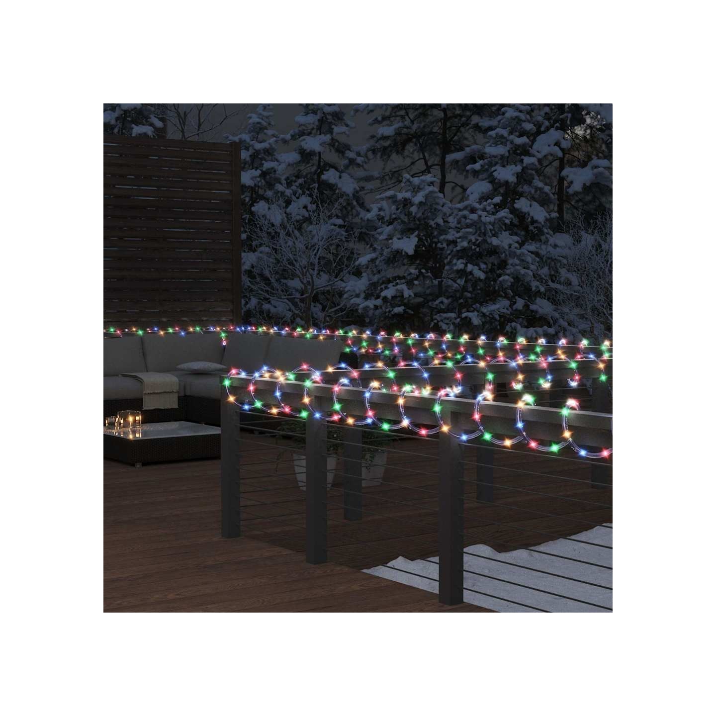 Cordon lumineux avec 1200 LED Multicolore 50 m PVC