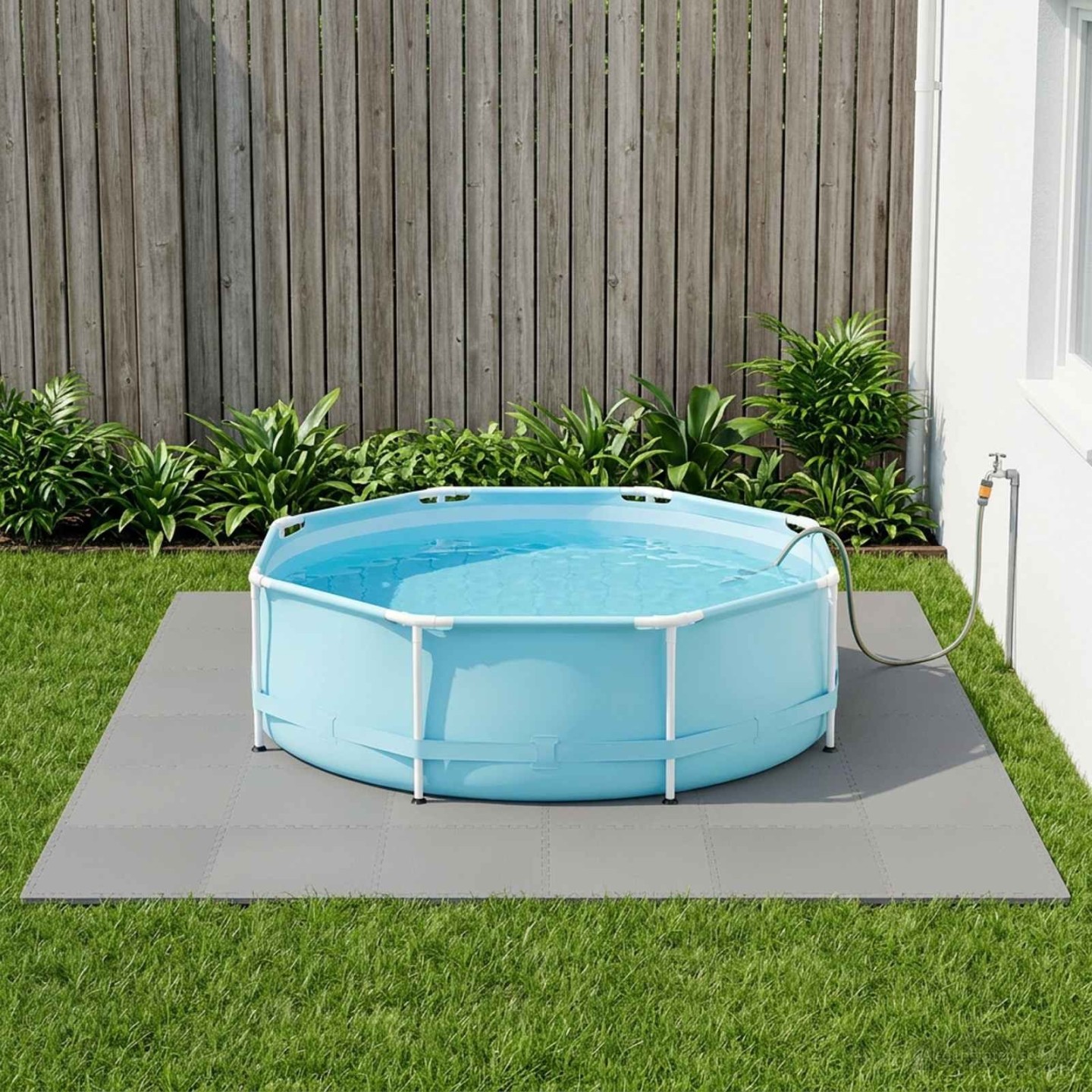 Tapis de sol de piscine 40 pc Gris 14,4 m² Mousse EVA