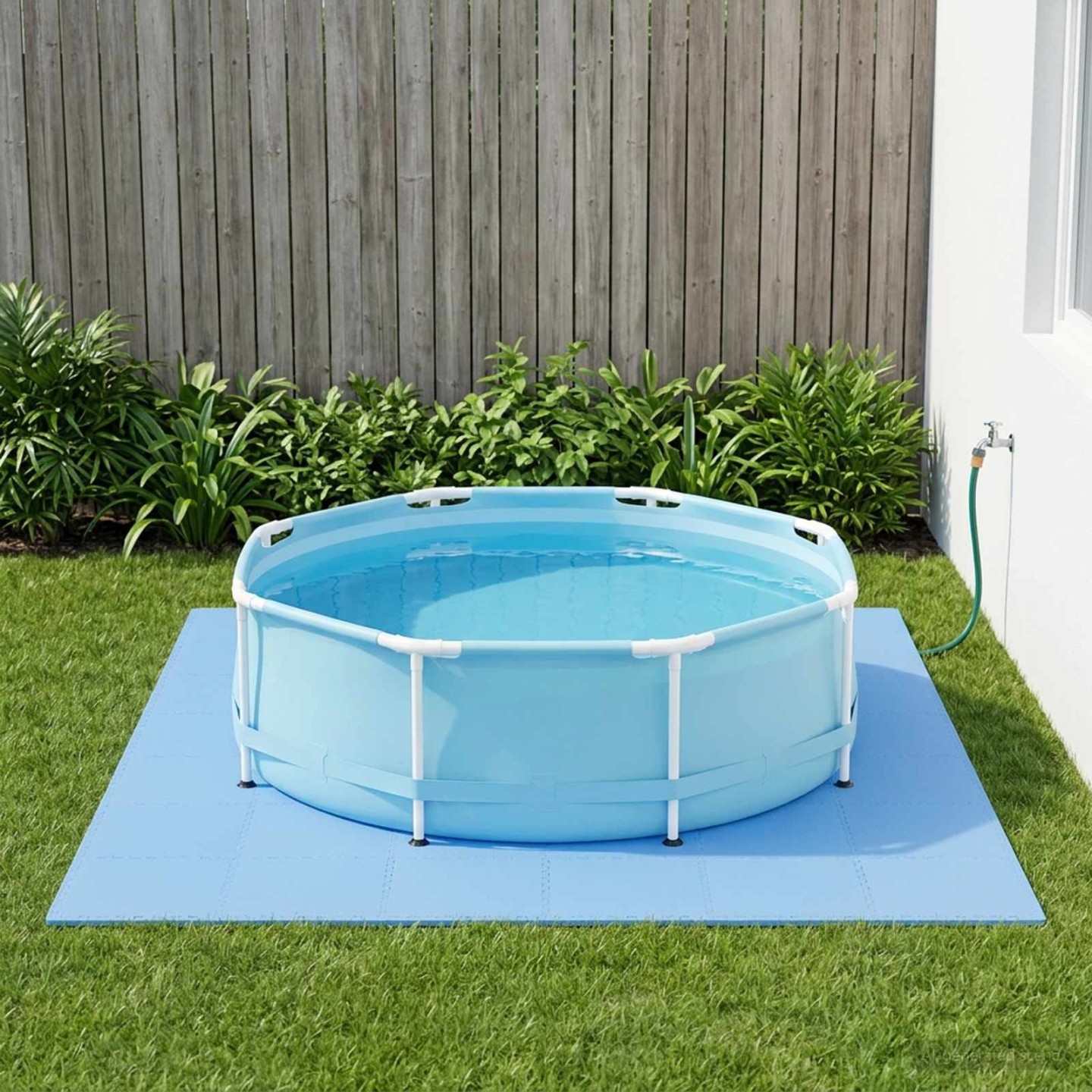 Tapis de sol de piscine 40 pc Bleu 14,4 m² Mousse EVA