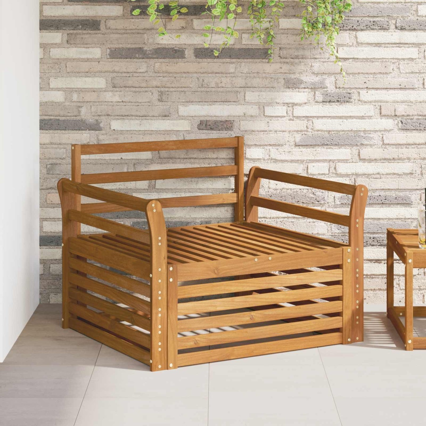 2 pc Canapé d’extérieur Naturel