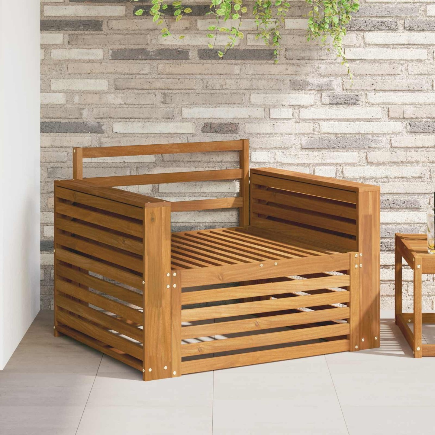 2 pc Canapé d’extérieur Naturel