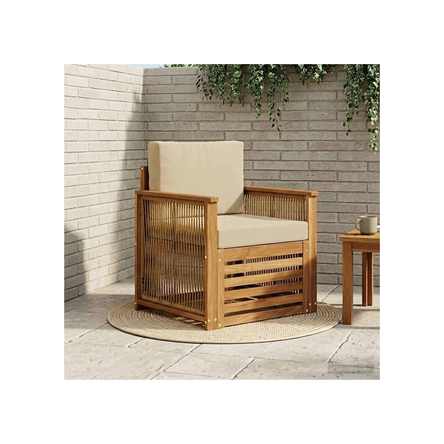 Sofa de milieu extérieur Naturel
