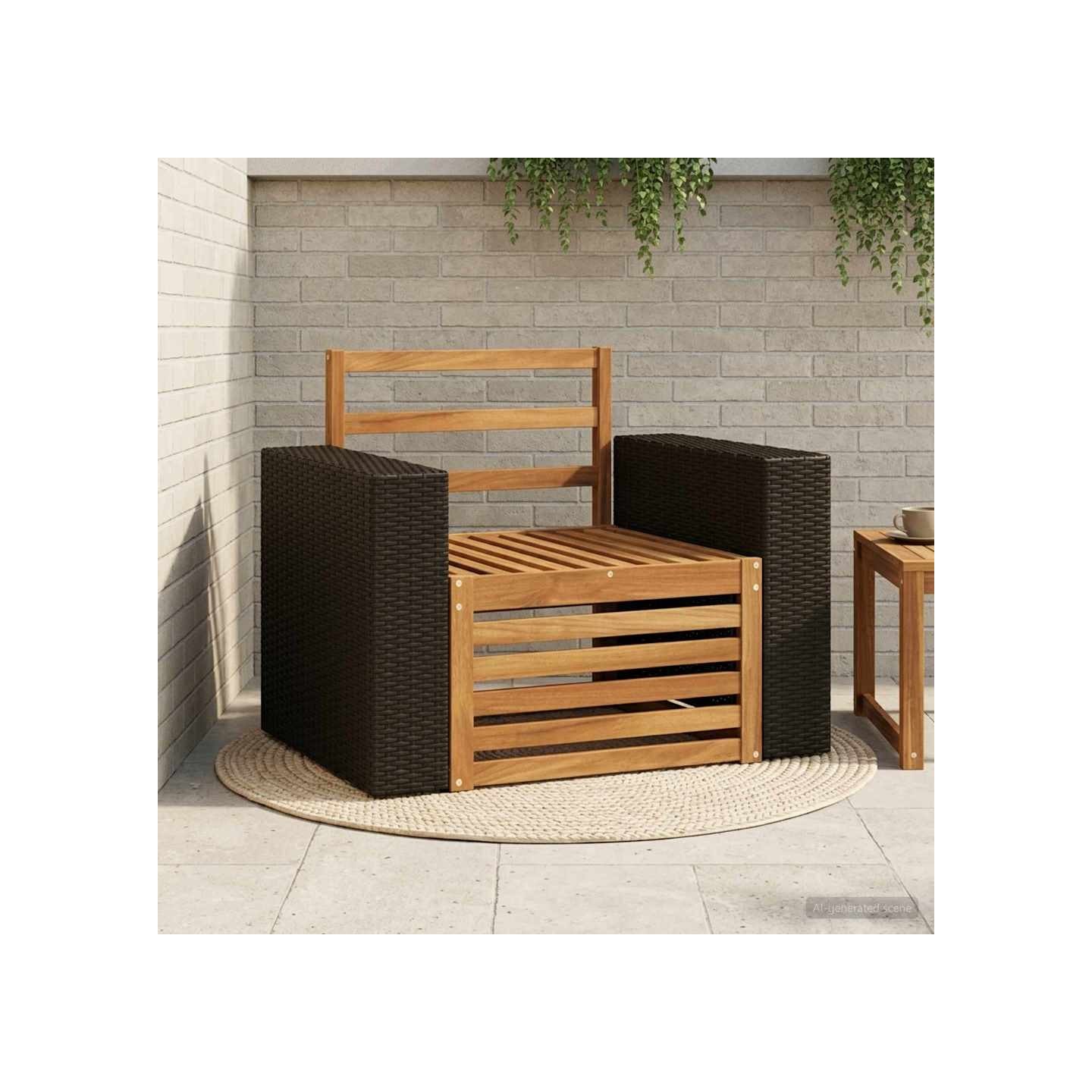 Sofa de milieu extérieur Naturel