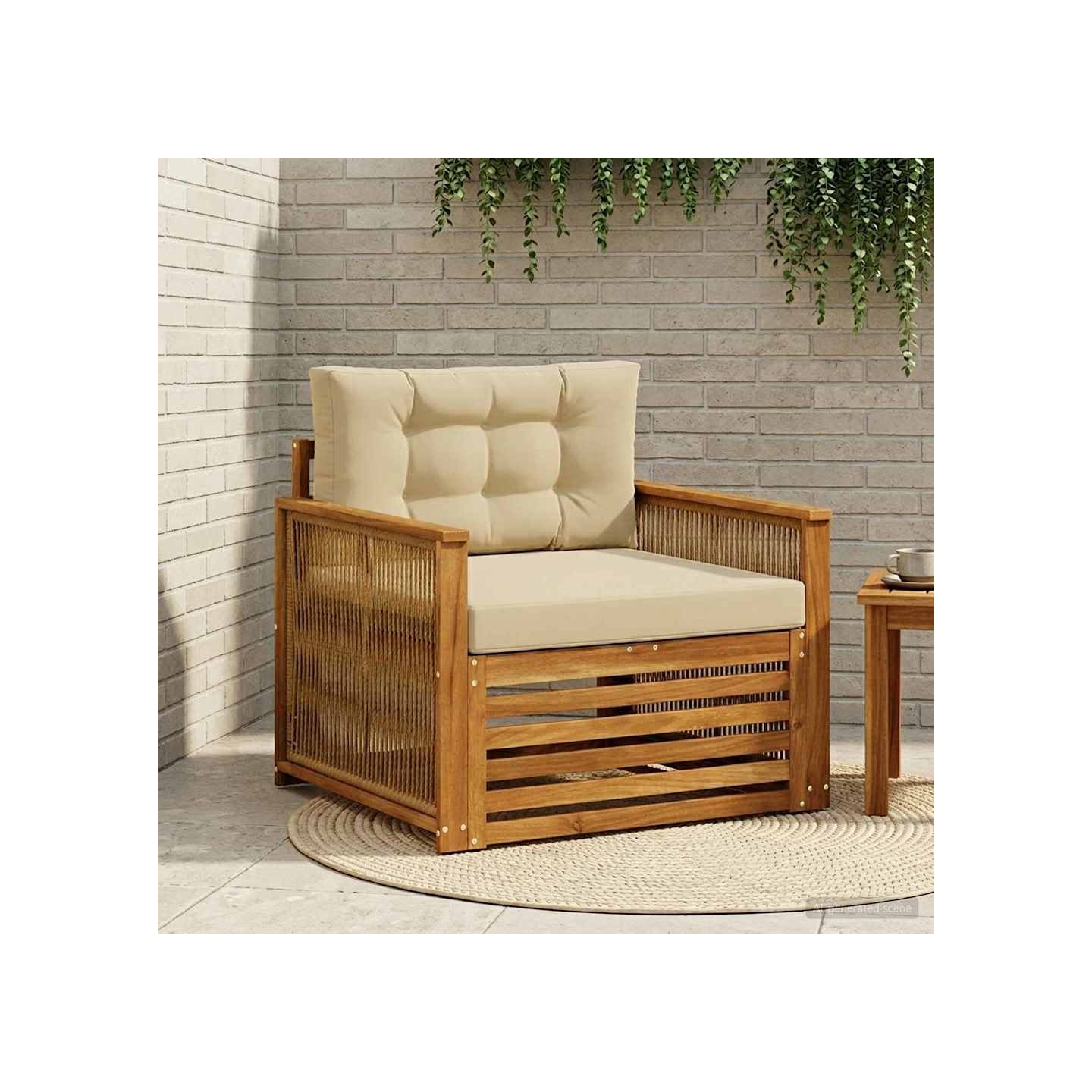 Sofa de milieu extérieur Naturel