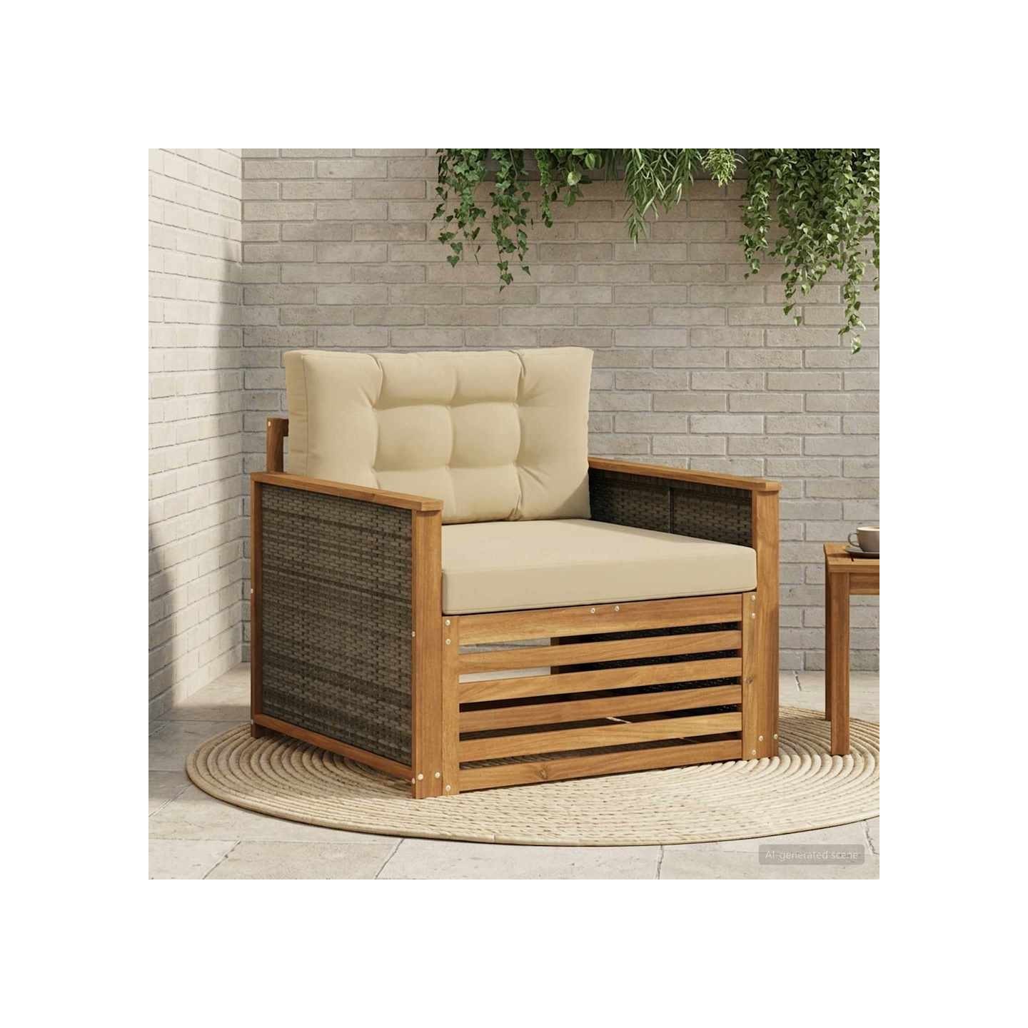 Sofa de milieu extérieur Naturel