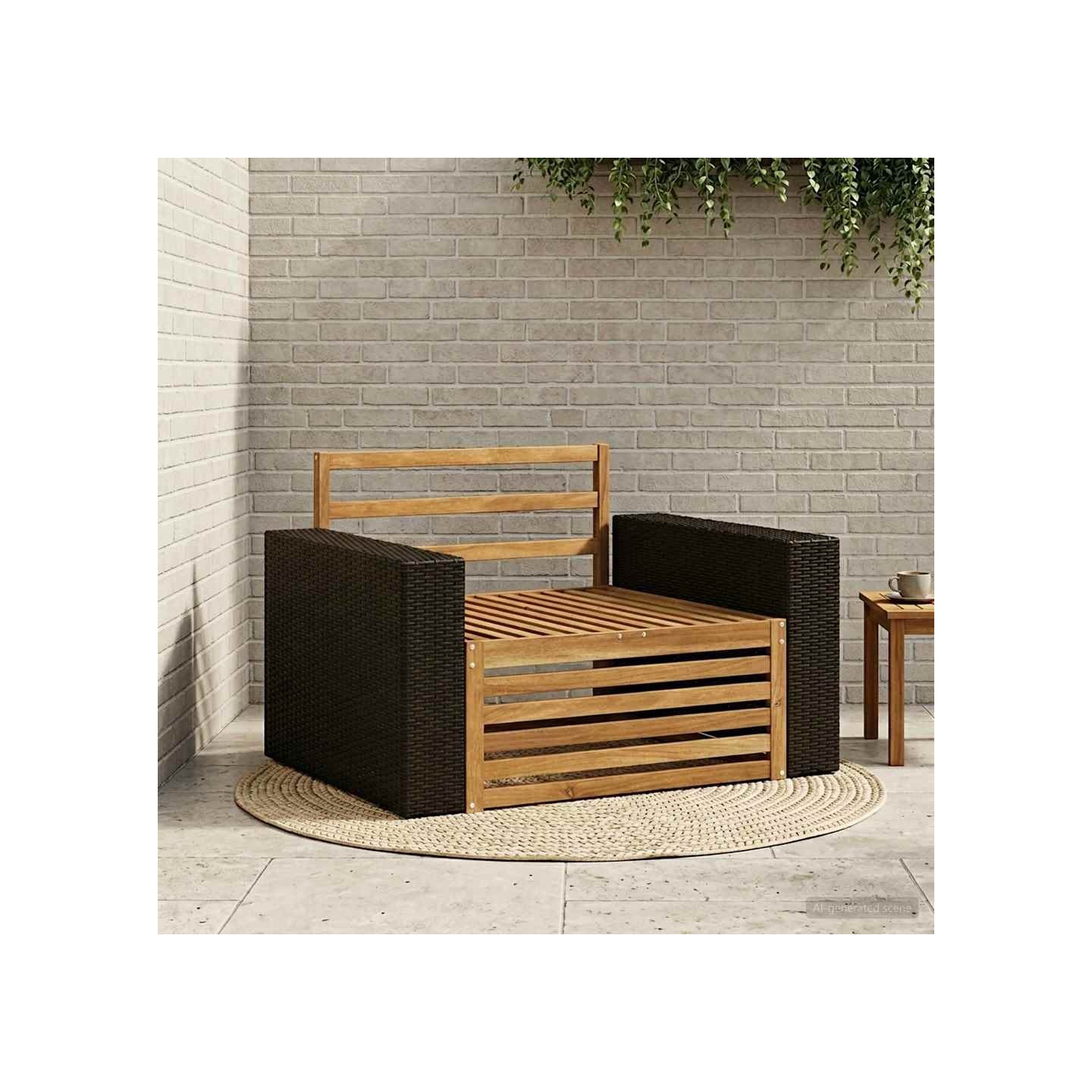 Sofa de milieu extérieur Naturel