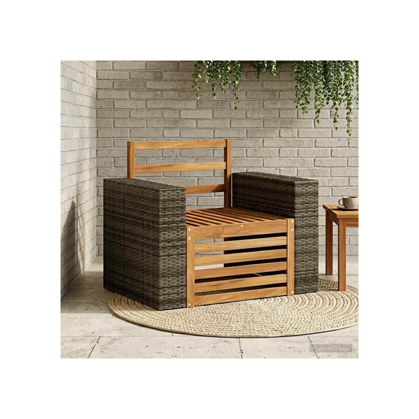 Sofa de milieu extérieur Naturel