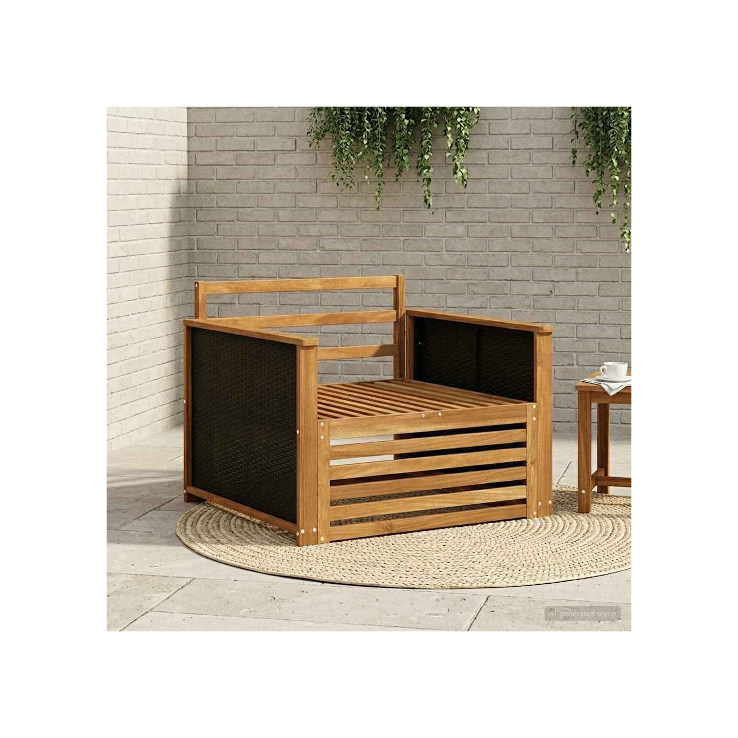 Sofa de milieu extérieur Naturel