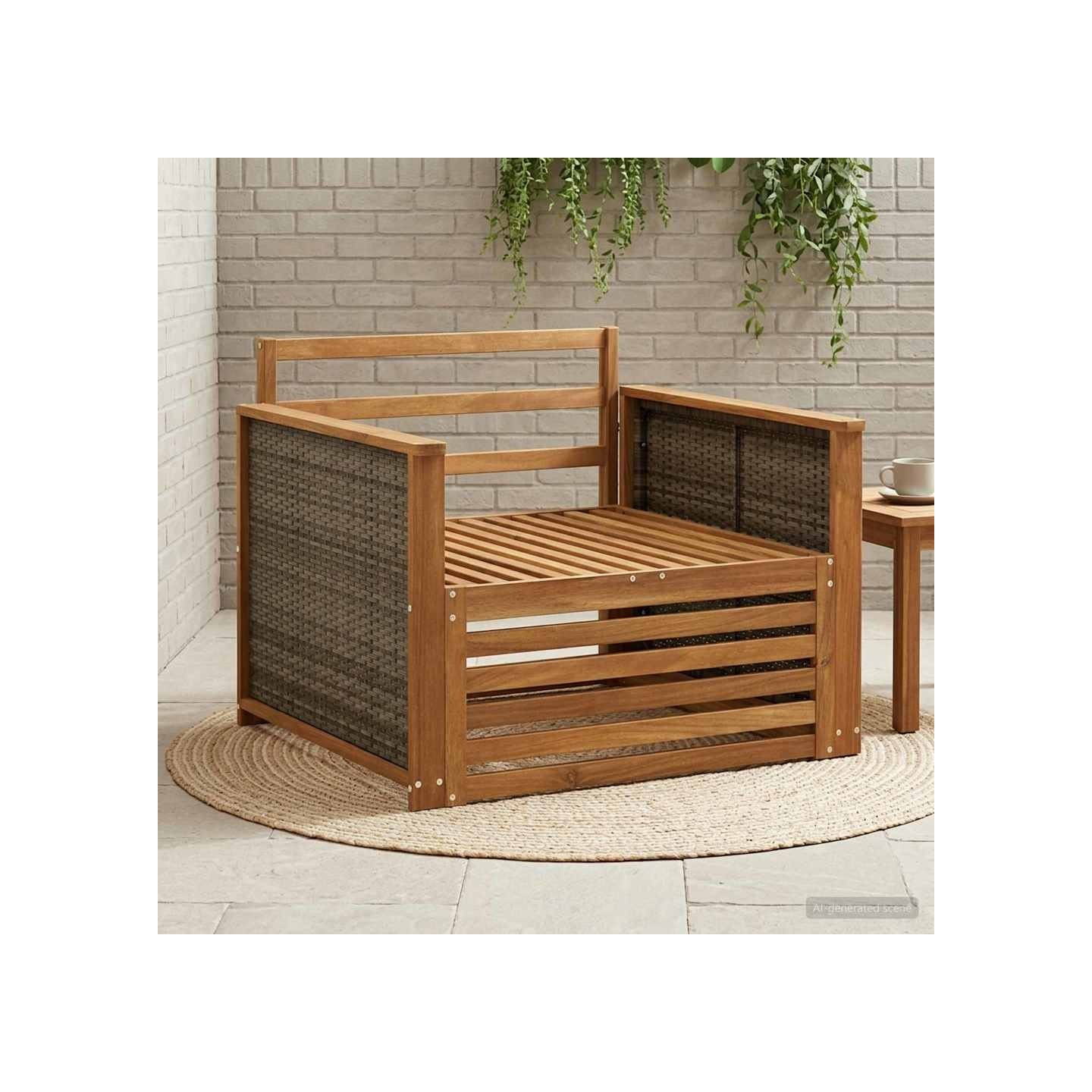 Sofa de milieu extérieur Naturel