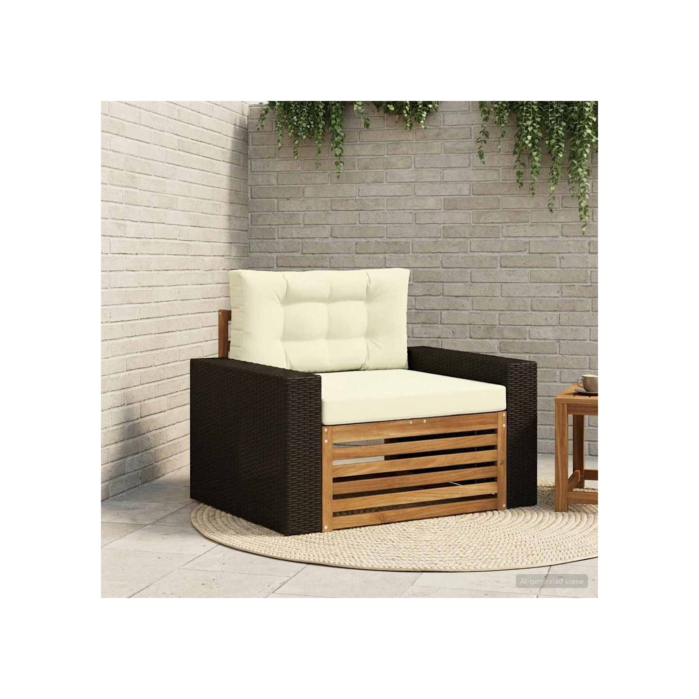 Sofa de milieu extérieur Naturel