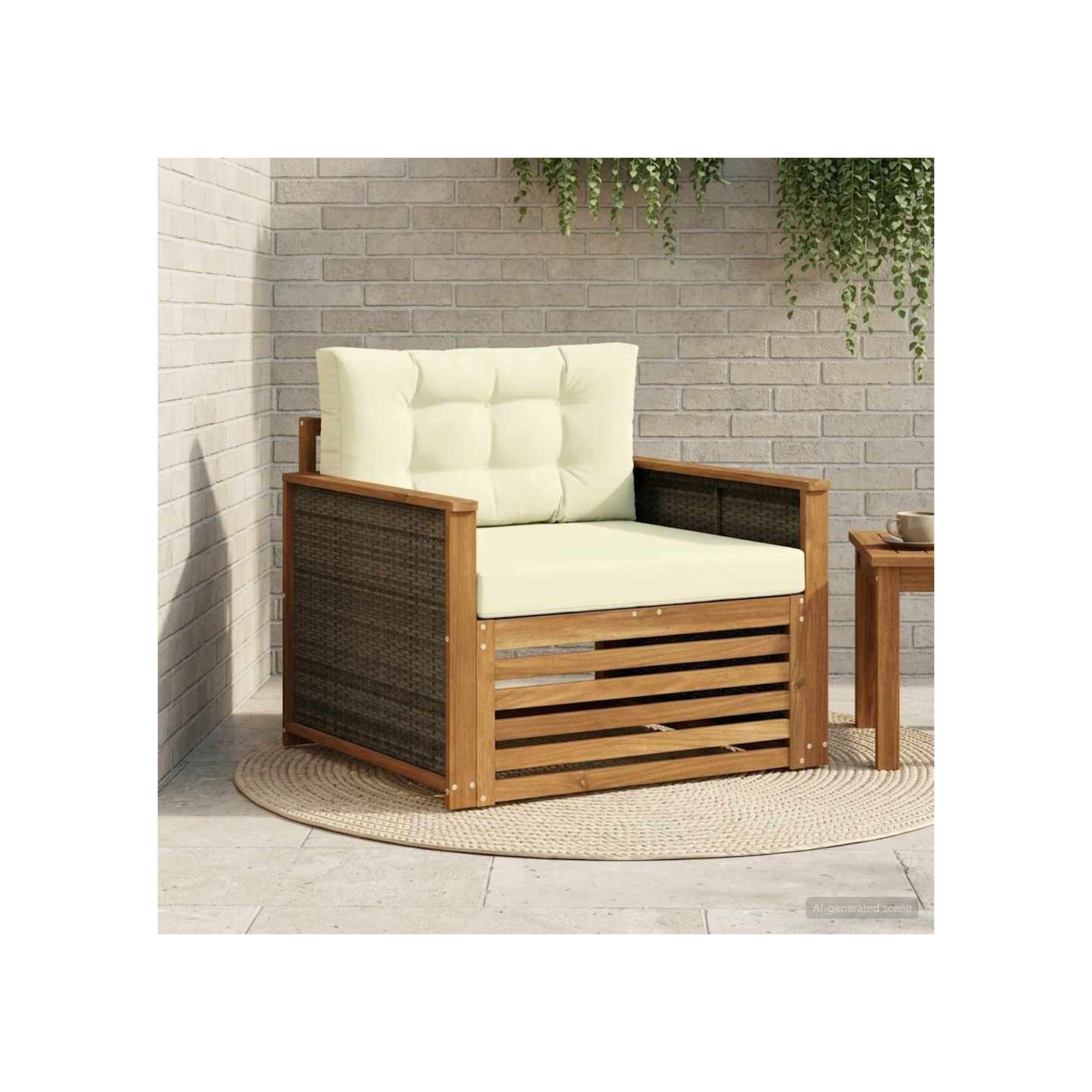 Sofa de milieu extérieur Naturel
