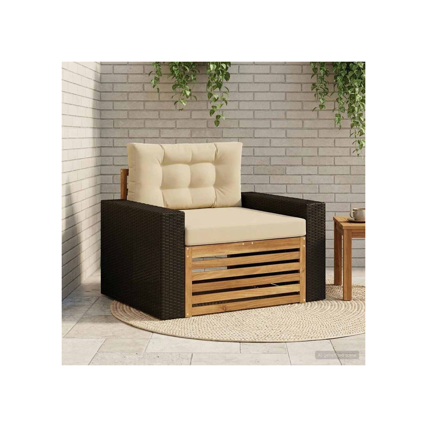 Sofa de milieu extérieur Naturel