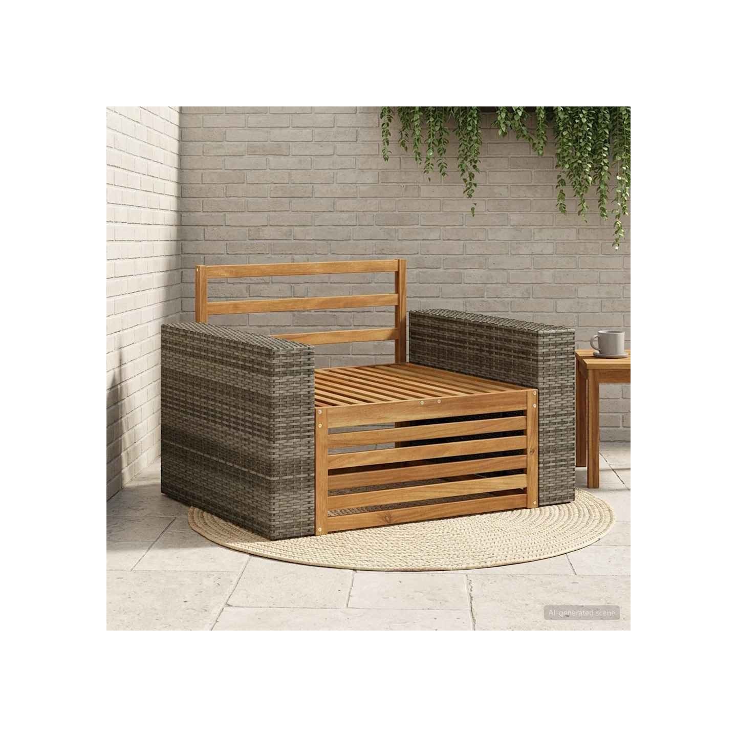 Sofa de milieu extérieur Naturel