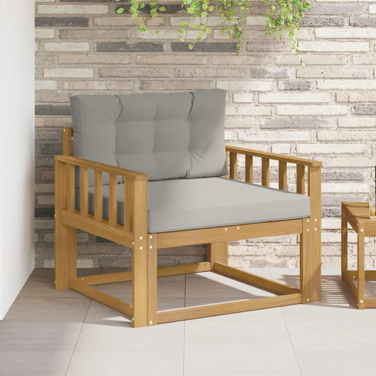 Sofa de milieu extérieur Polyester Blanc