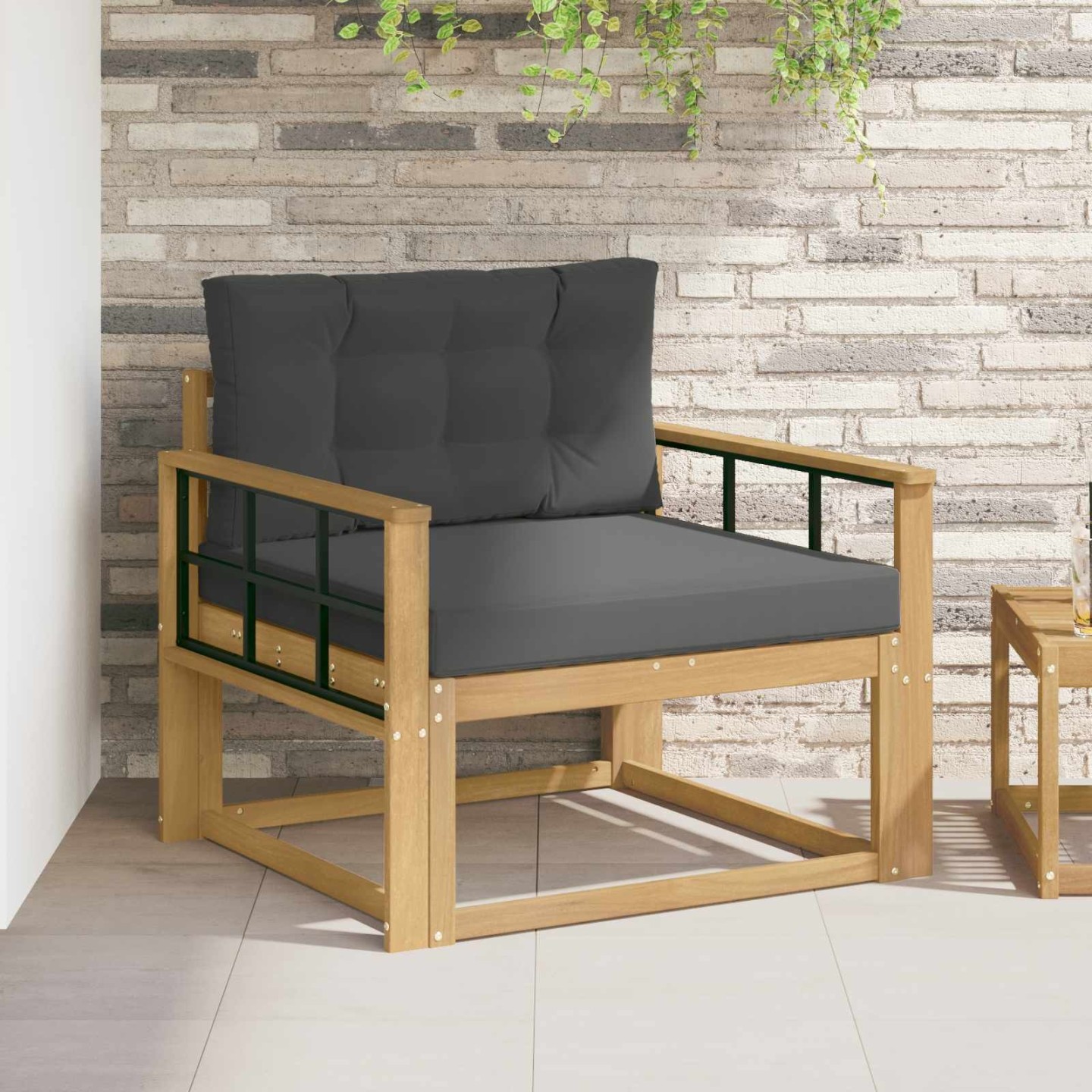 Sofa de milieu extérieur Polyester Blanc