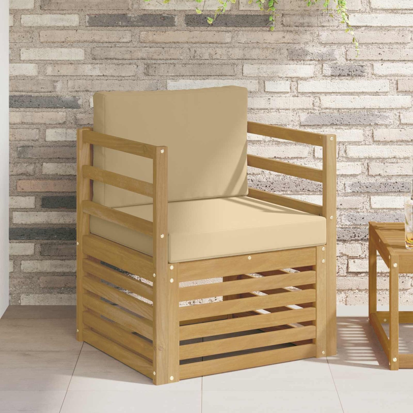 Ensemble de canapés d'extérieur Polyester Blanc