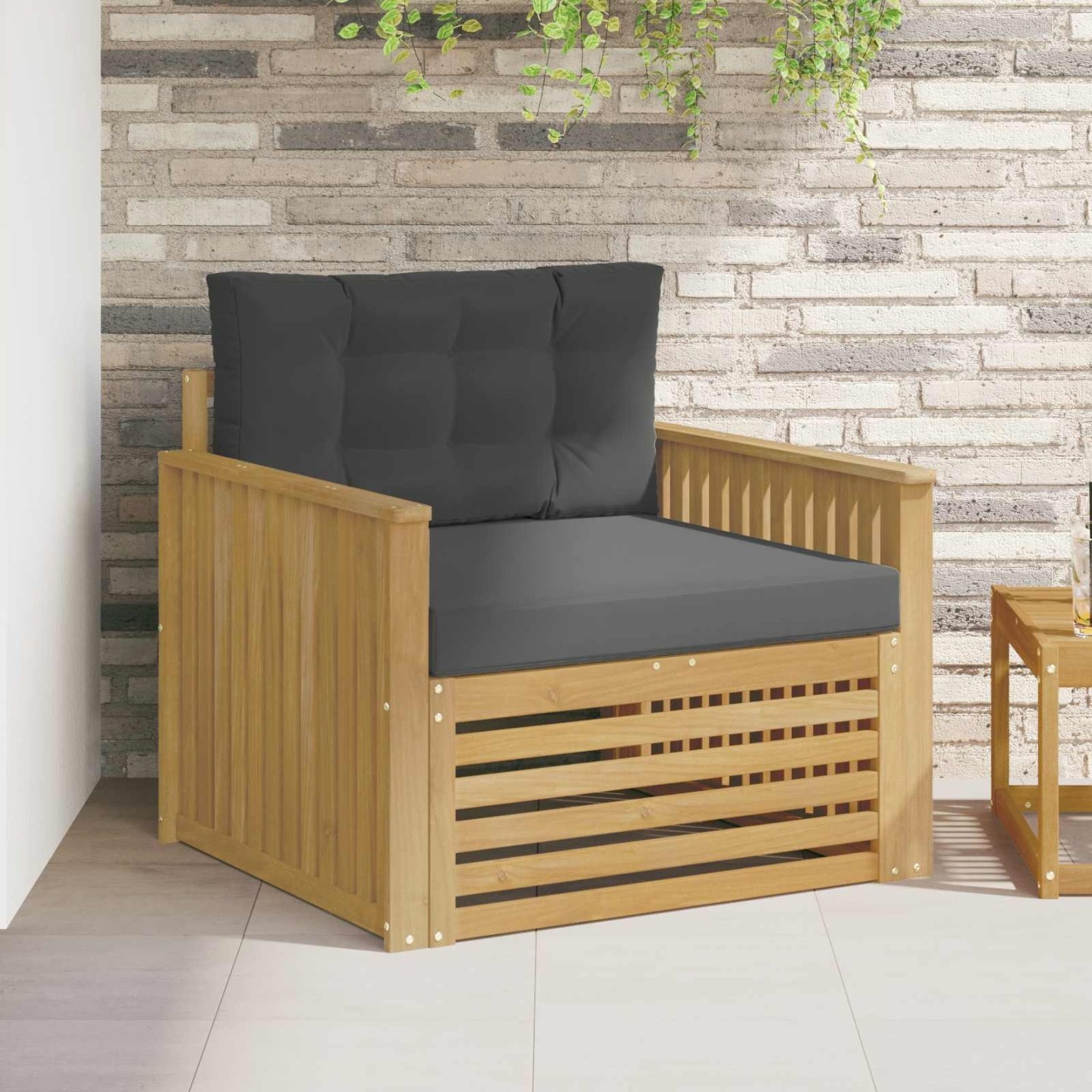 Canapé d’extérieur Polyester Blanc