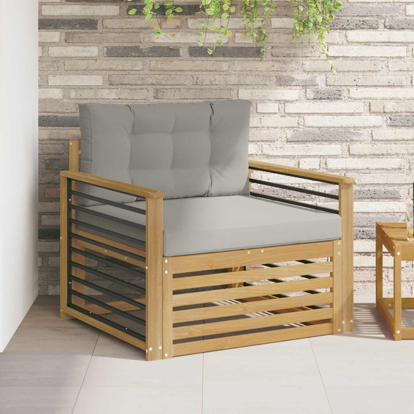 Canapé d’extérieur Polyester Blanc