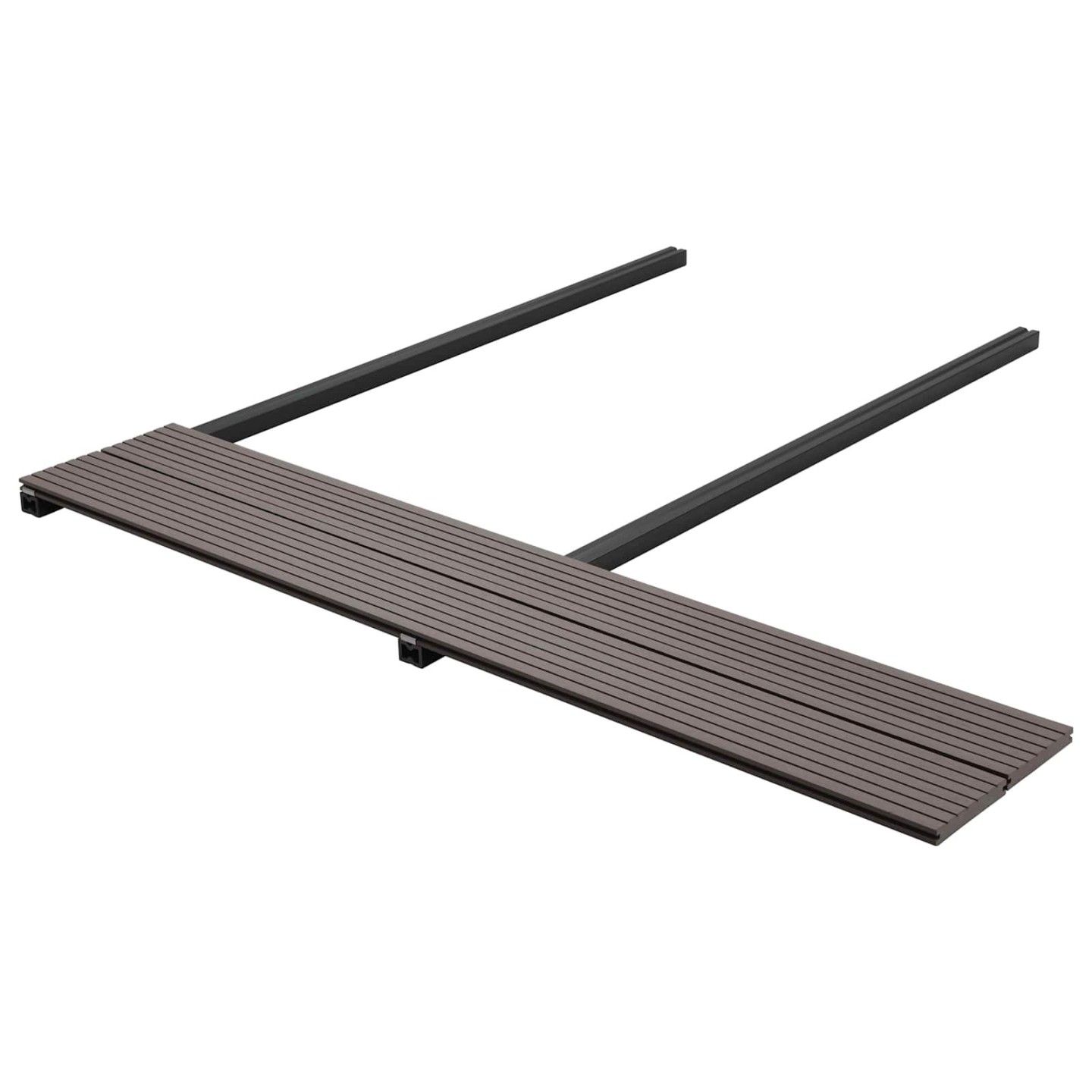 Planche de terrasse 90 pc Marron foncé WPC