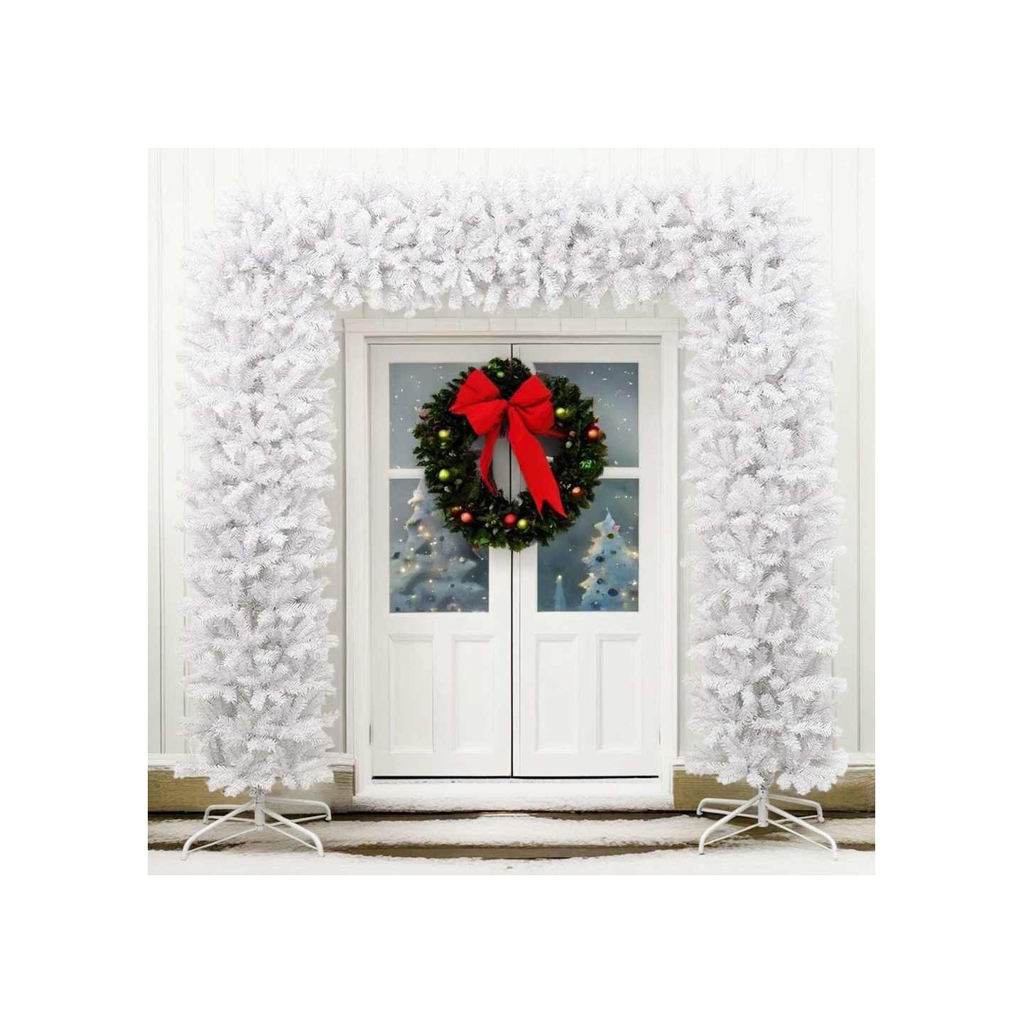 Arche d'arbre de Noël Blanc 240 cm