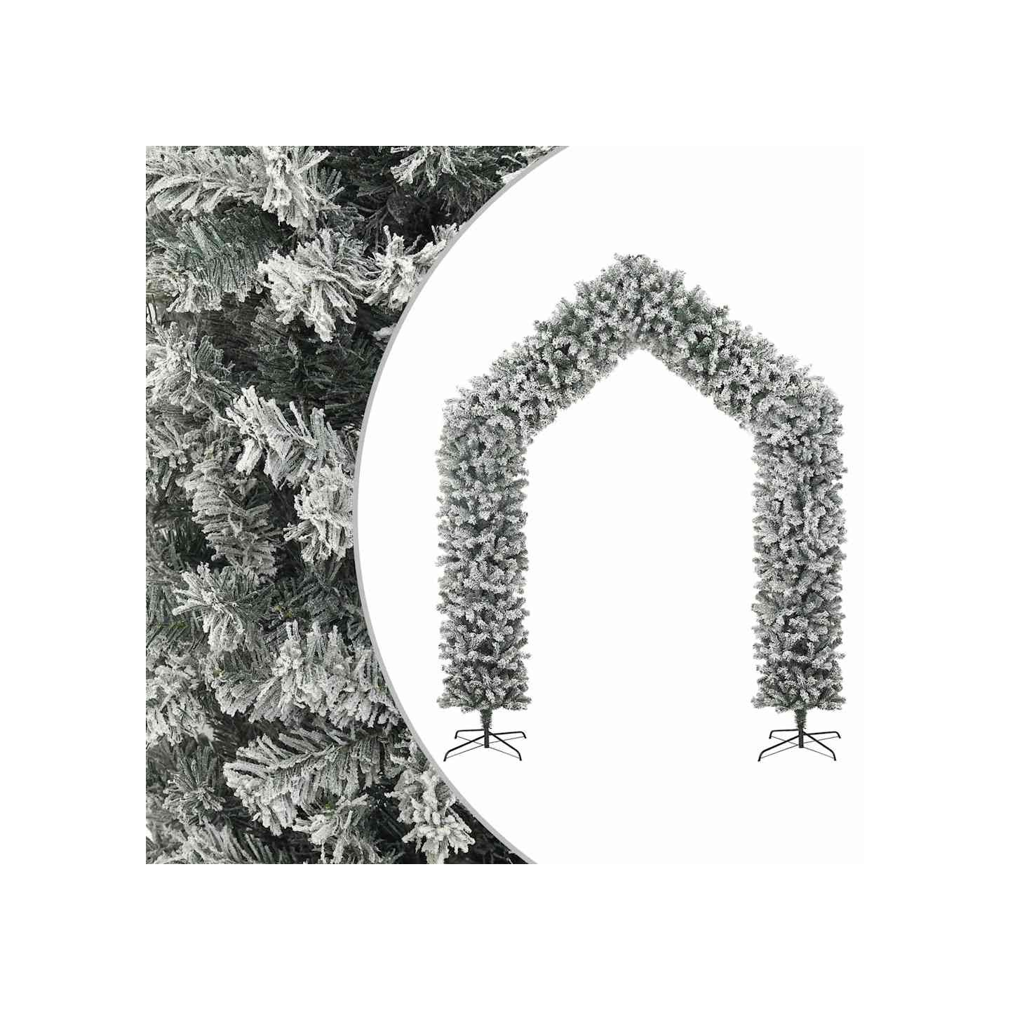 Arche de sapin de Noël à flocons de neige 270 cm