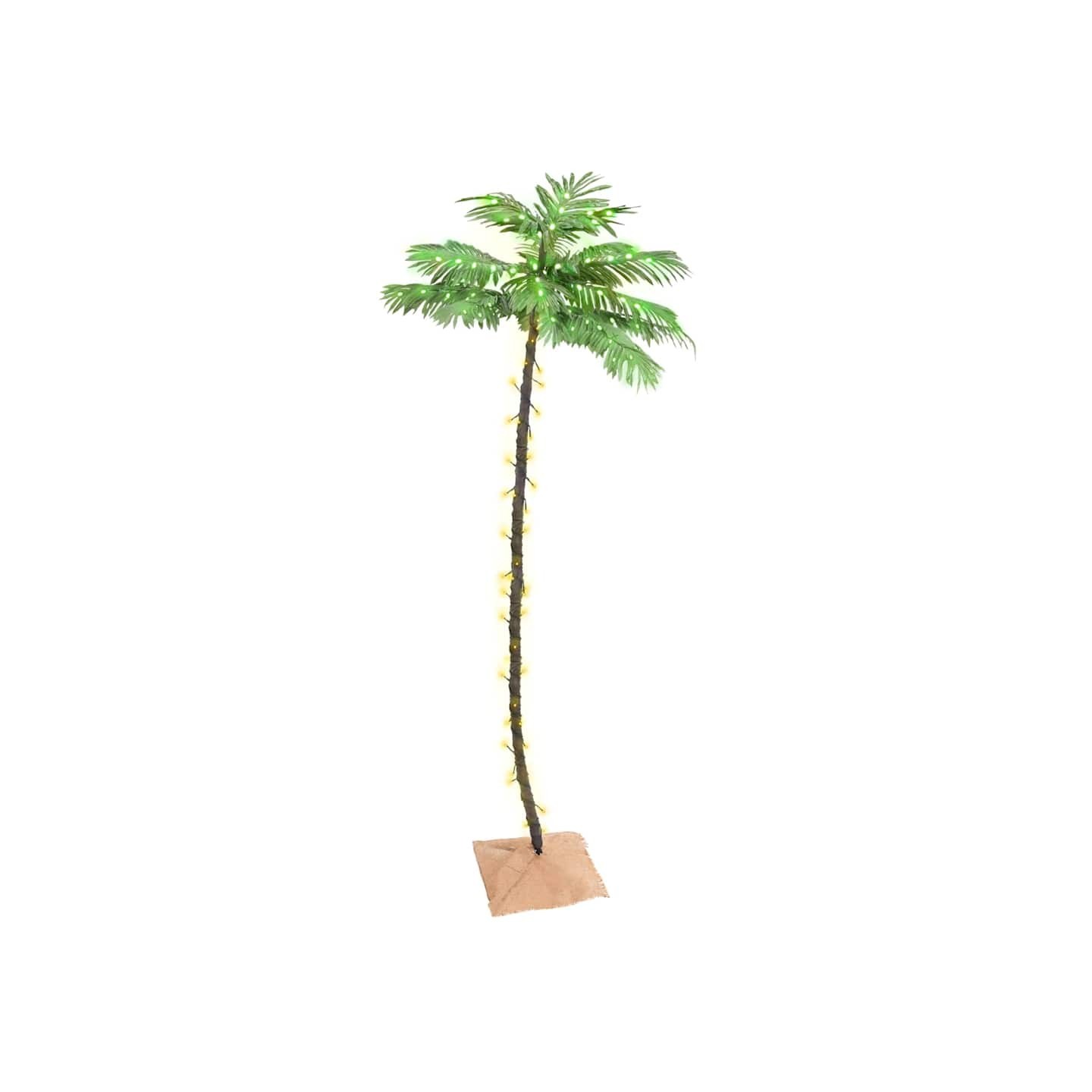 Palmier à LED 136 LED Blanc chaud 220 cm