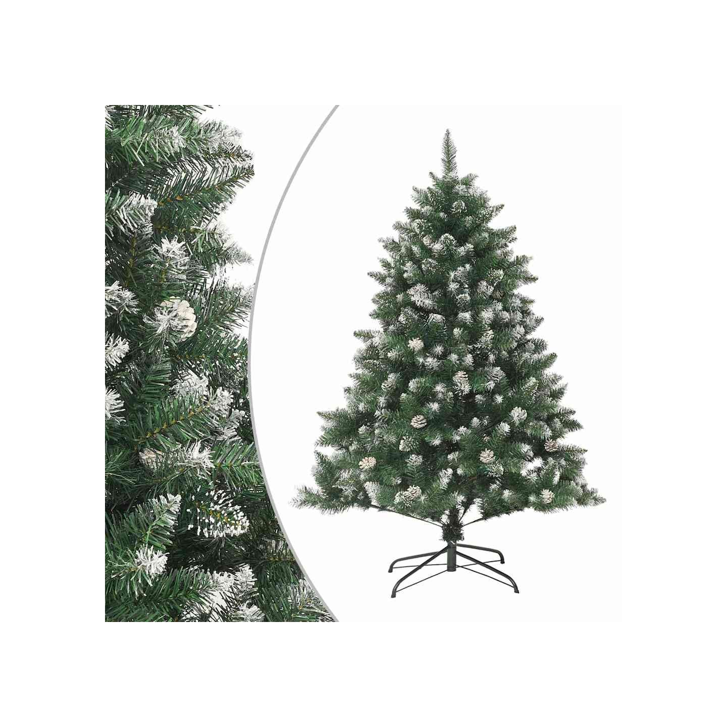 Sapin de Noël artificiel avec support 150 cm PVC