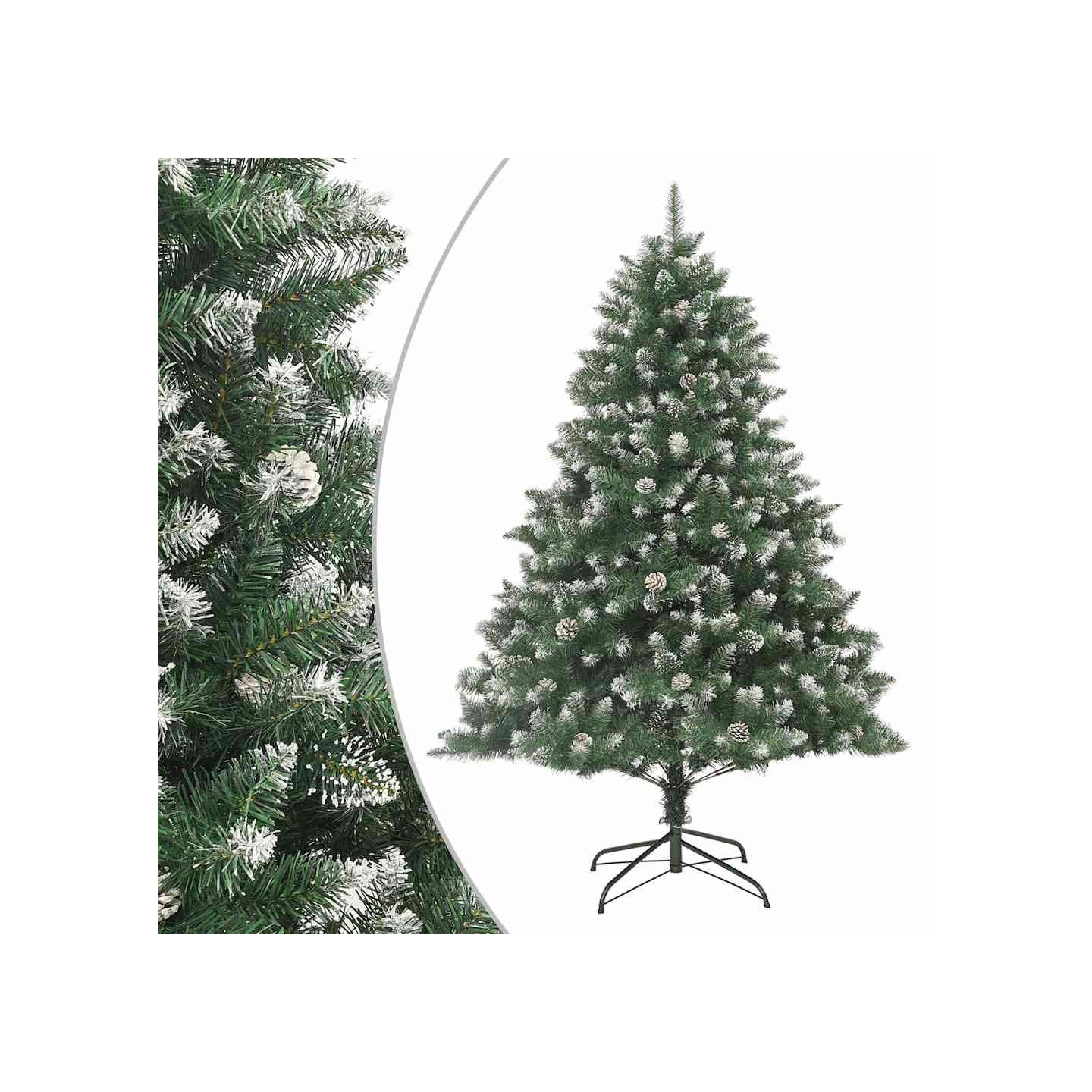 Sapin de Noël artificiel avec support 240 cm PVC