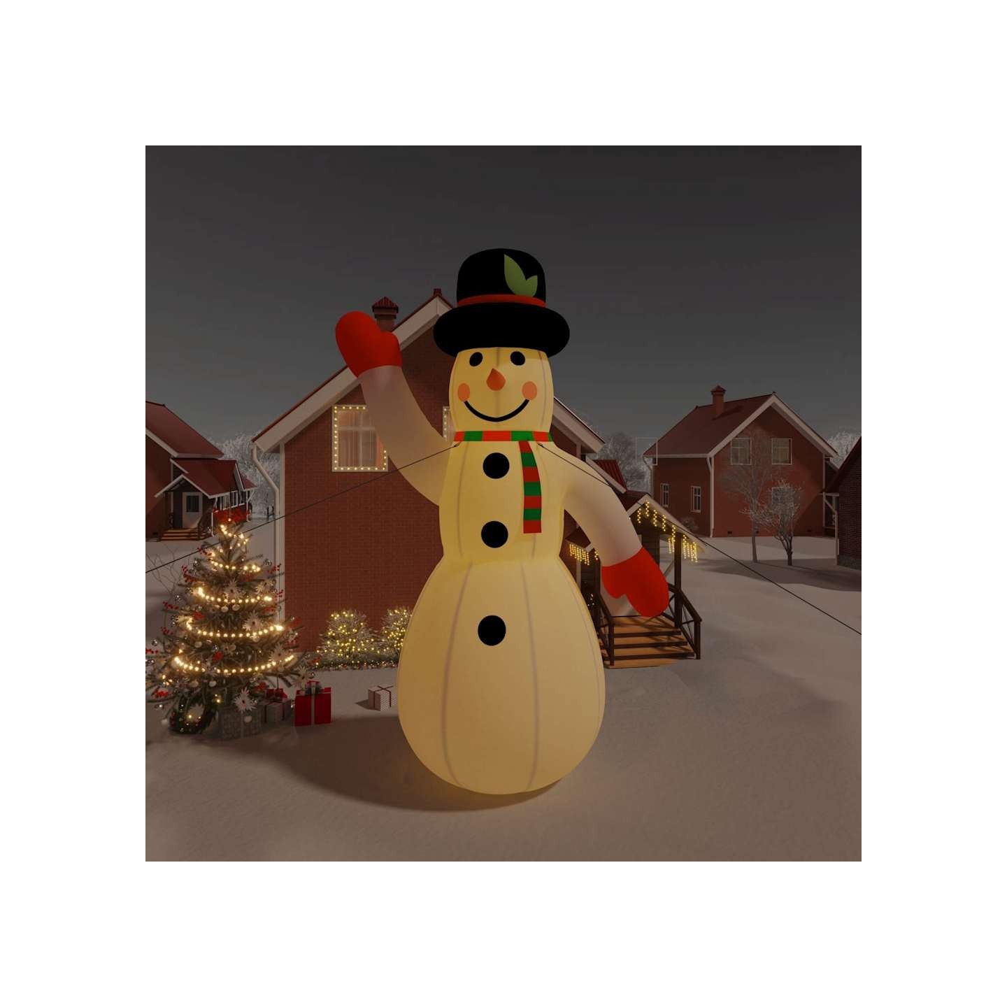 Bonhomme de neige gonflable de Noël avec LED 805 cm
