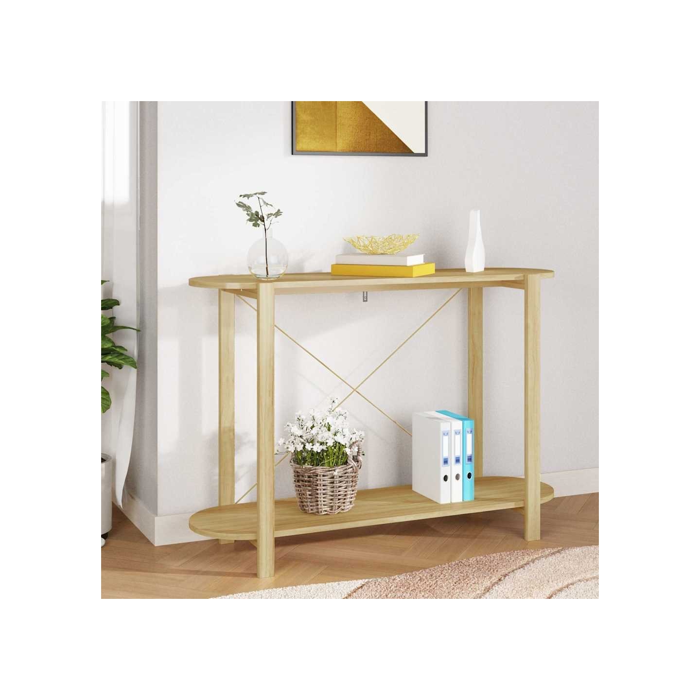 Table console 110x38x75 cm Bois d'ingénierie