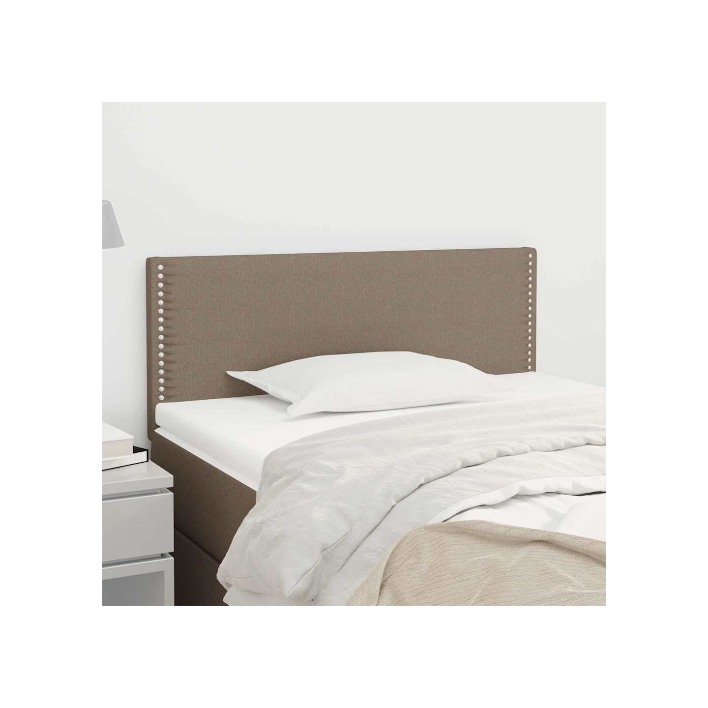 Tête de lit Taupe 90x5x78/88 cm Tissu