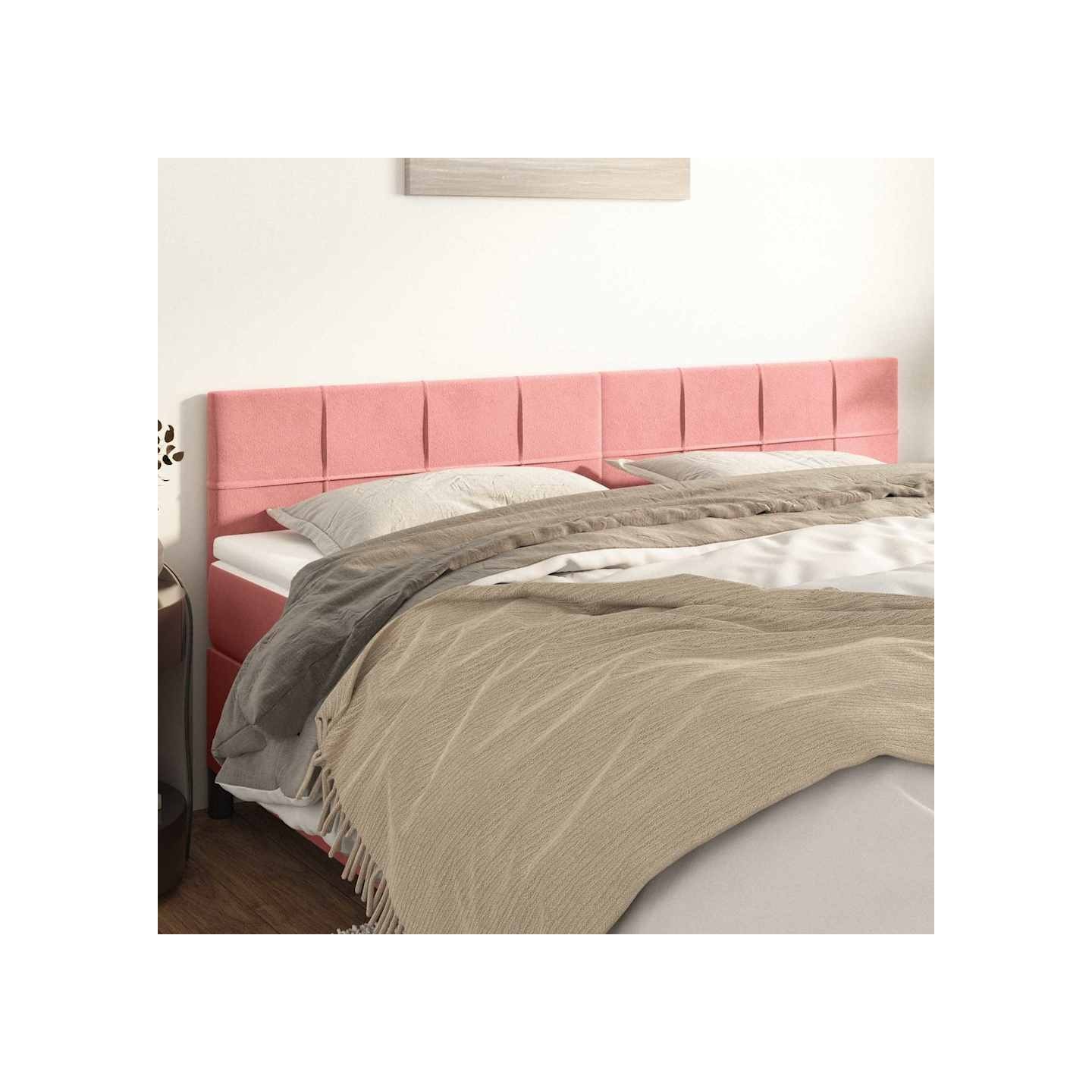 Têtes de lit Rose 160x5x78/88 cm Velours