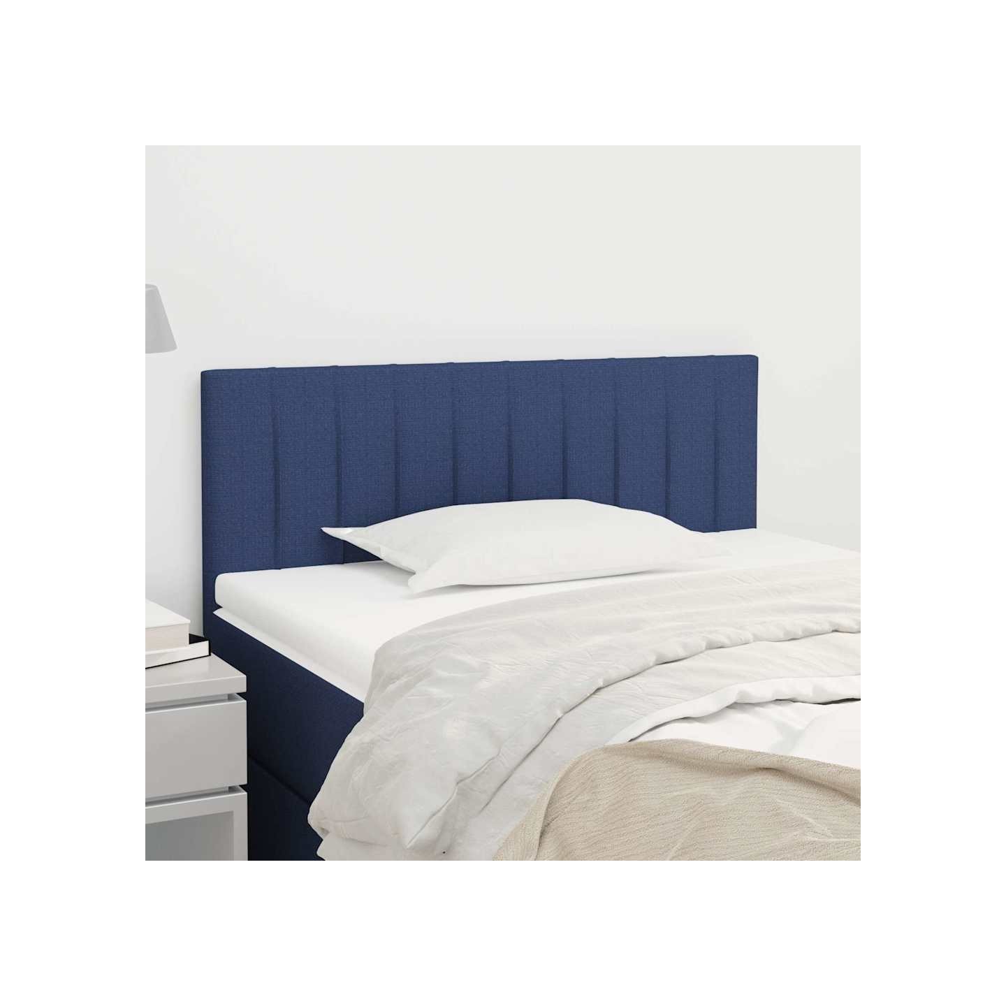 Tête de lit Bleu 90x5x78/88 cm Tissu