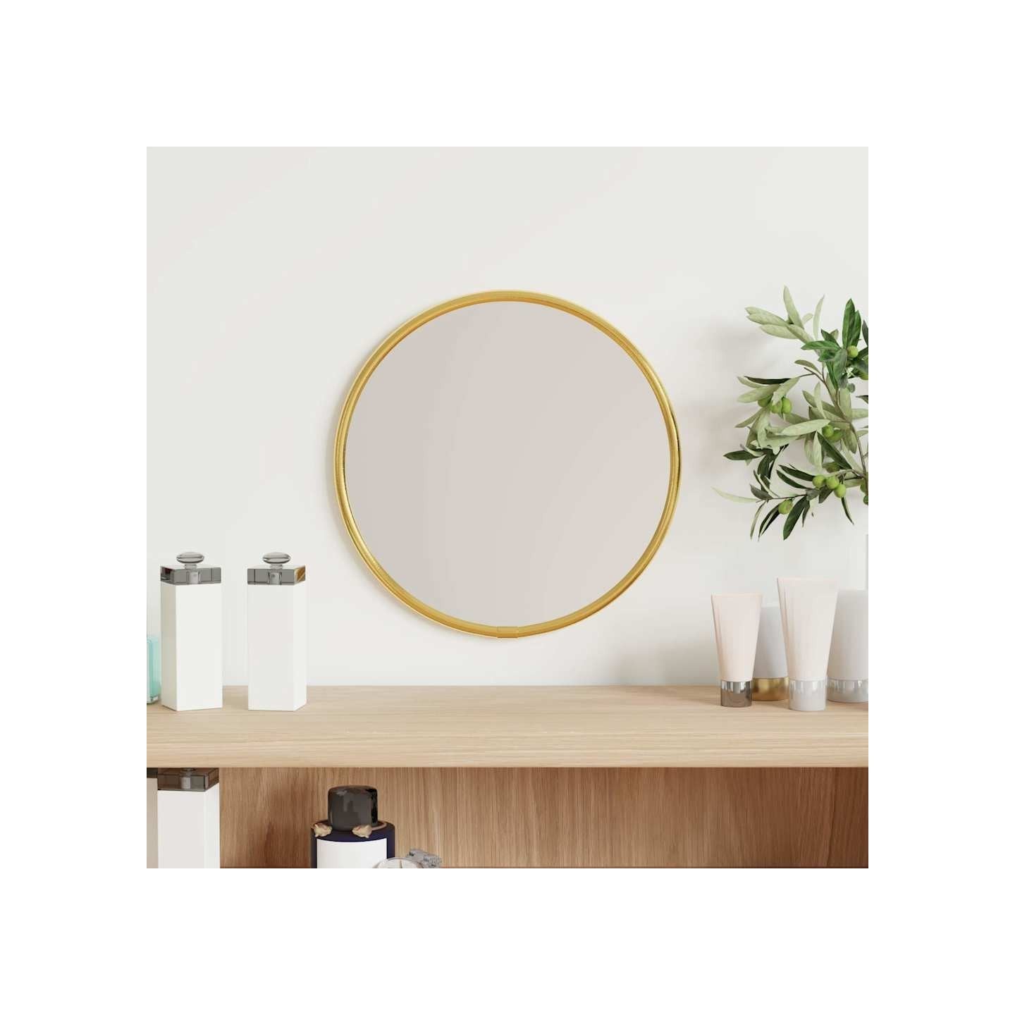 Miroir mural Doré Ø 20 cm Rond