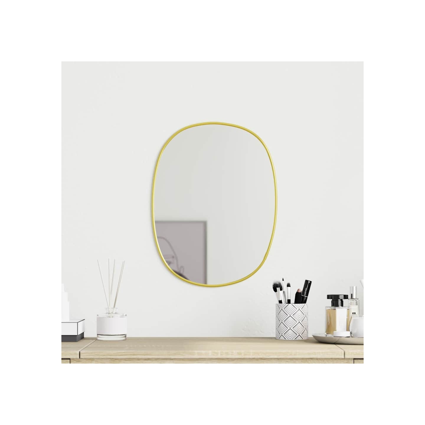 Miroir mural Doré 30x25 cm