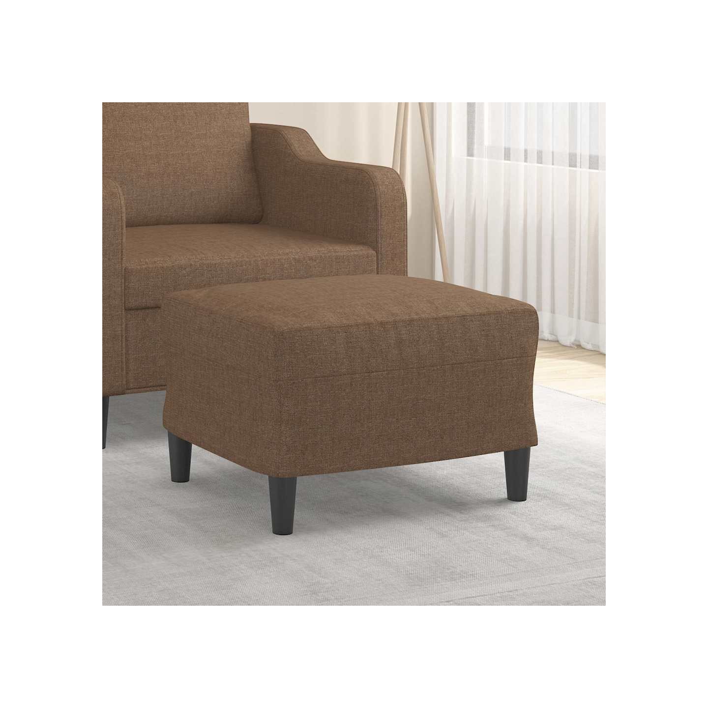 Repose-pied Marron 60x50x41 cm Tissu