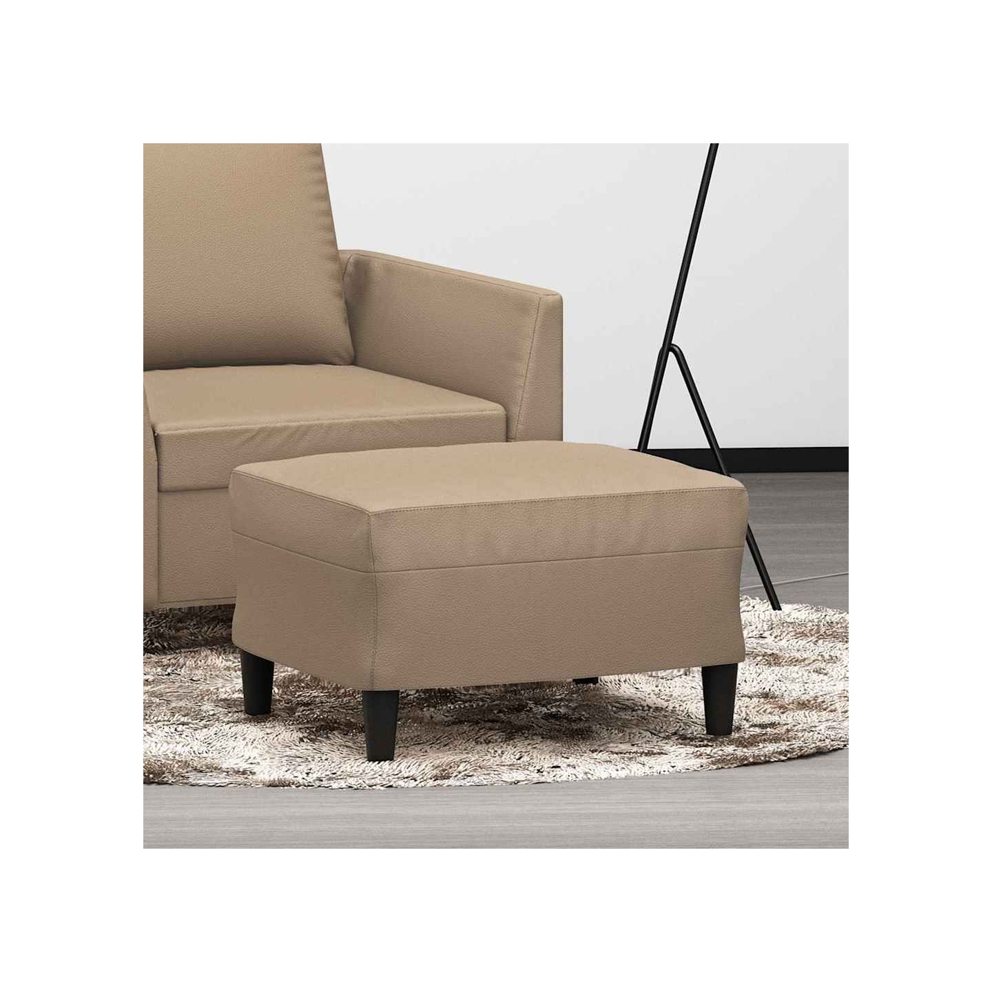 Repose-pied Cappuccino 60x50x41 cm Similicuir