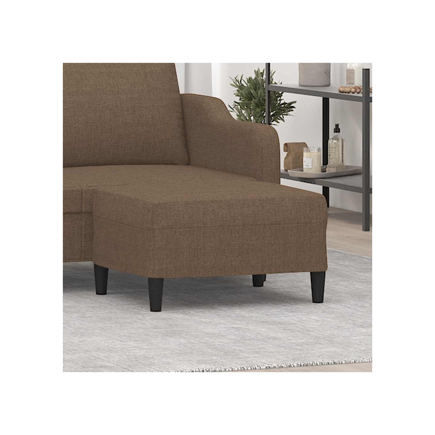 Repose-pied Marron 70x55x41 cm Tissu