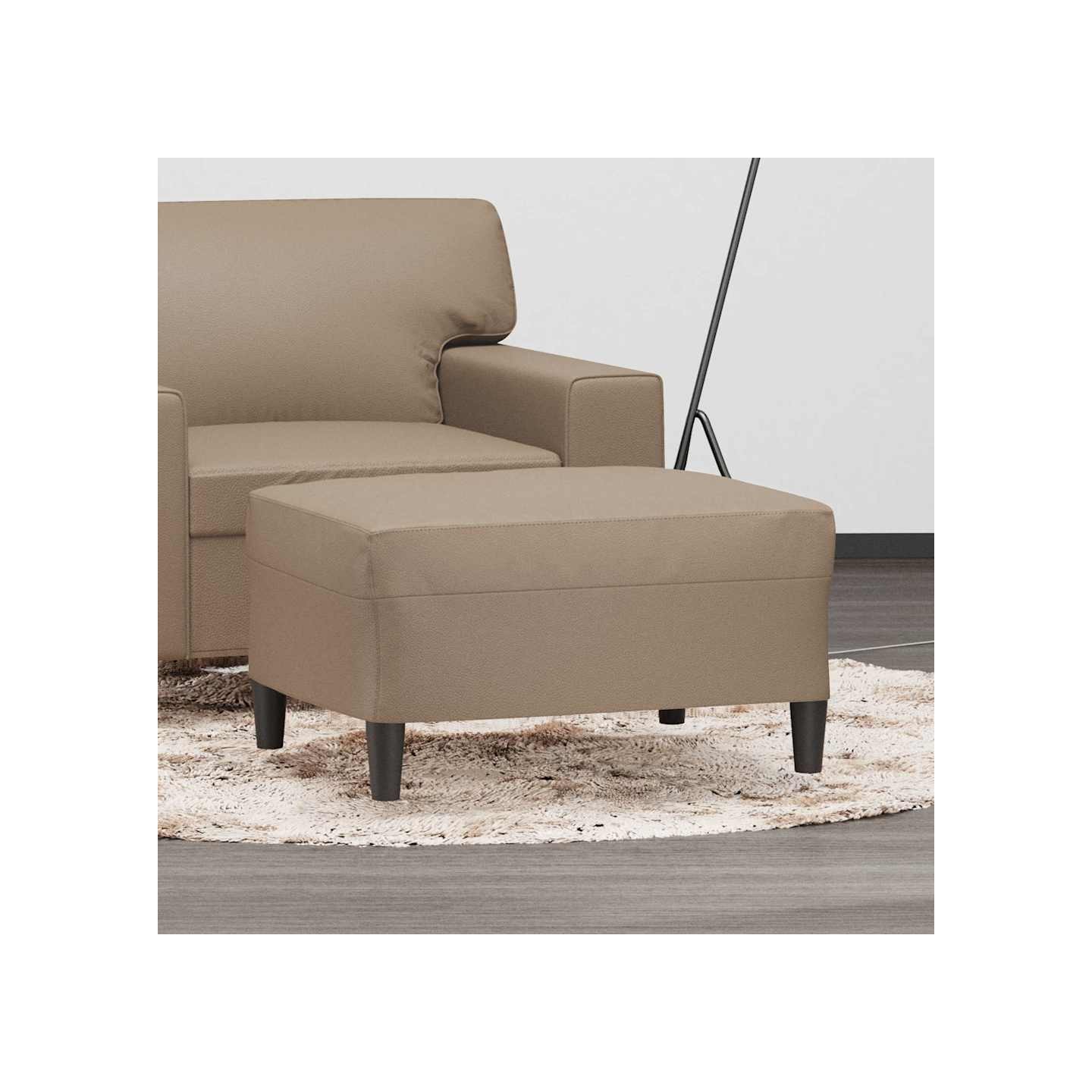Repose-pied Cappuccino 70x55x41 cm Similicuir