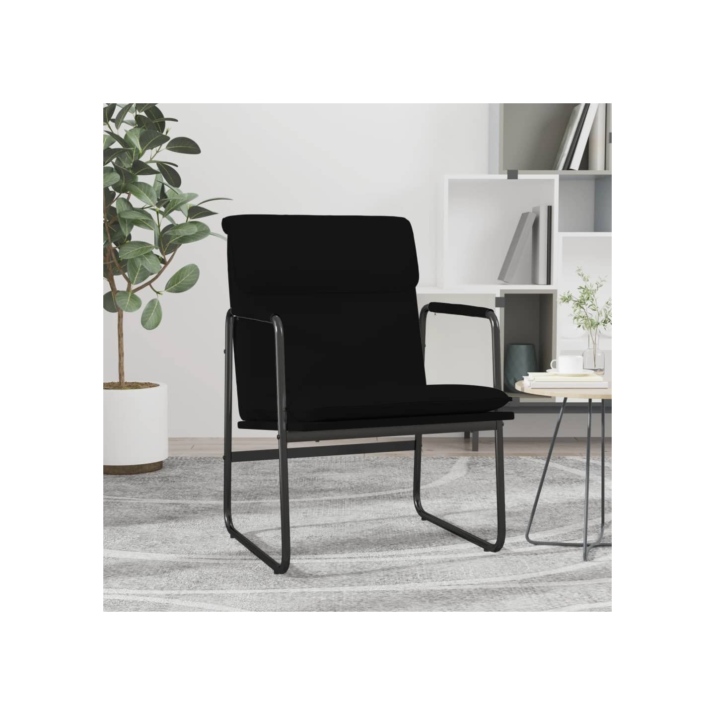 Chaise longue Noir 55x64x80 cm Similicuir