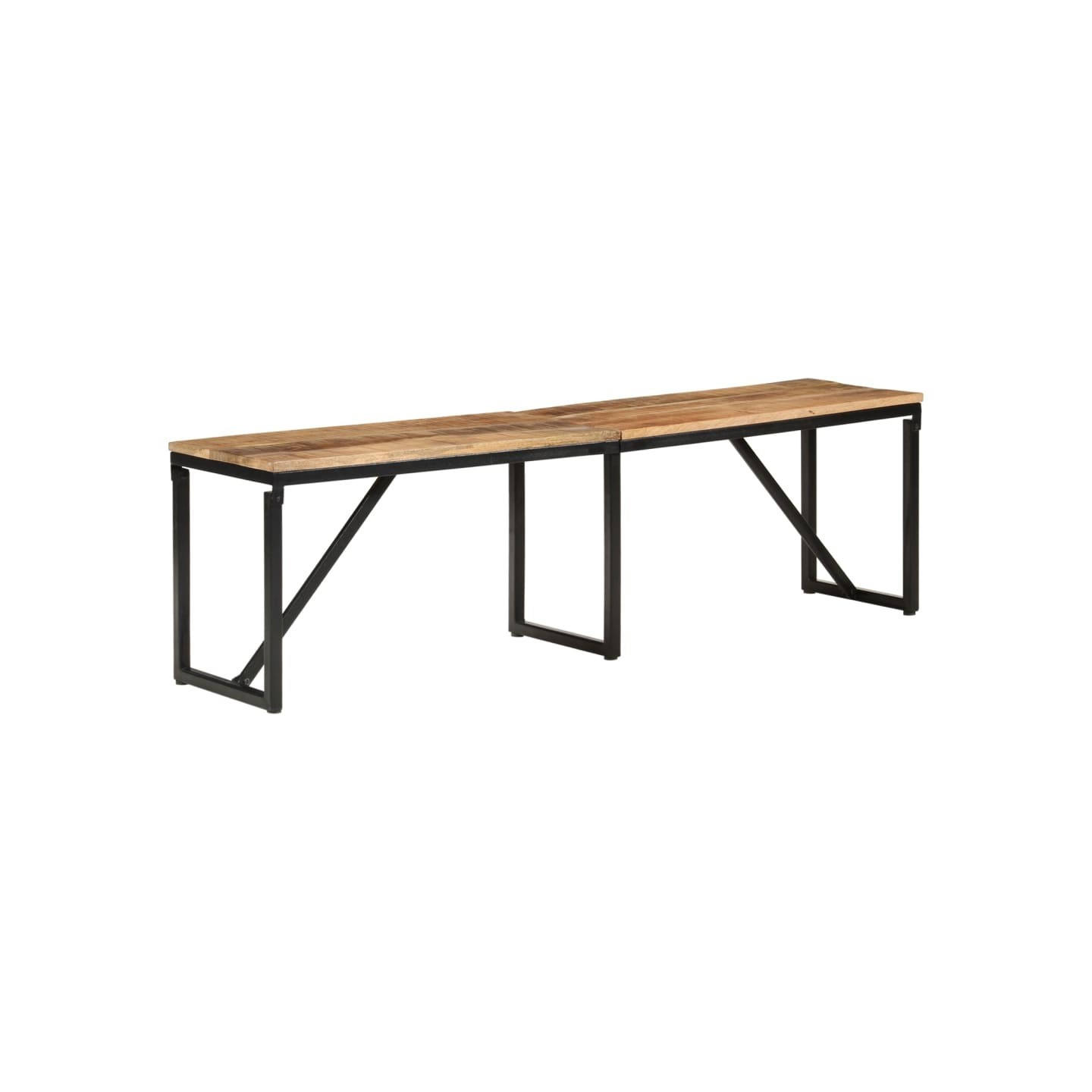 Banc 160x35x46 cm bois massif de manguier