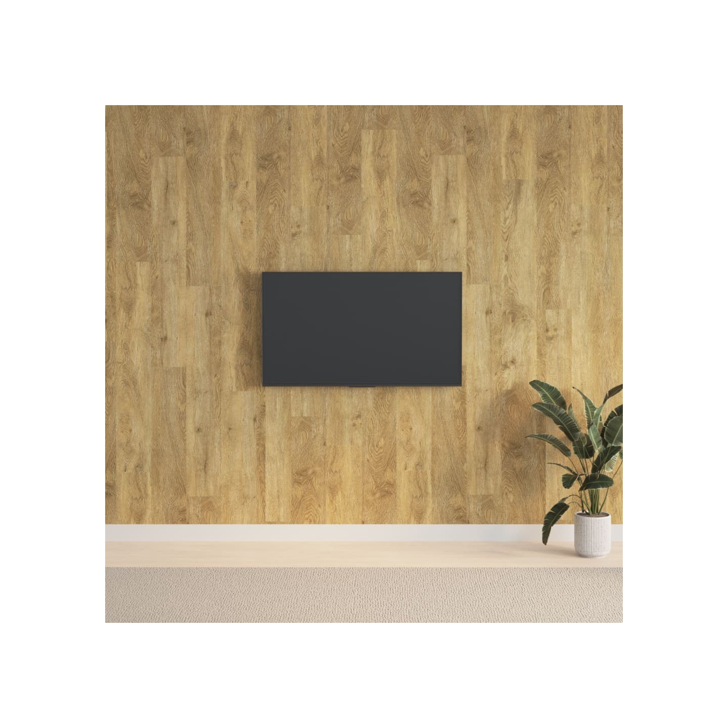 Panneaux muraux Aspect bois Marron PVC 2,06 m²