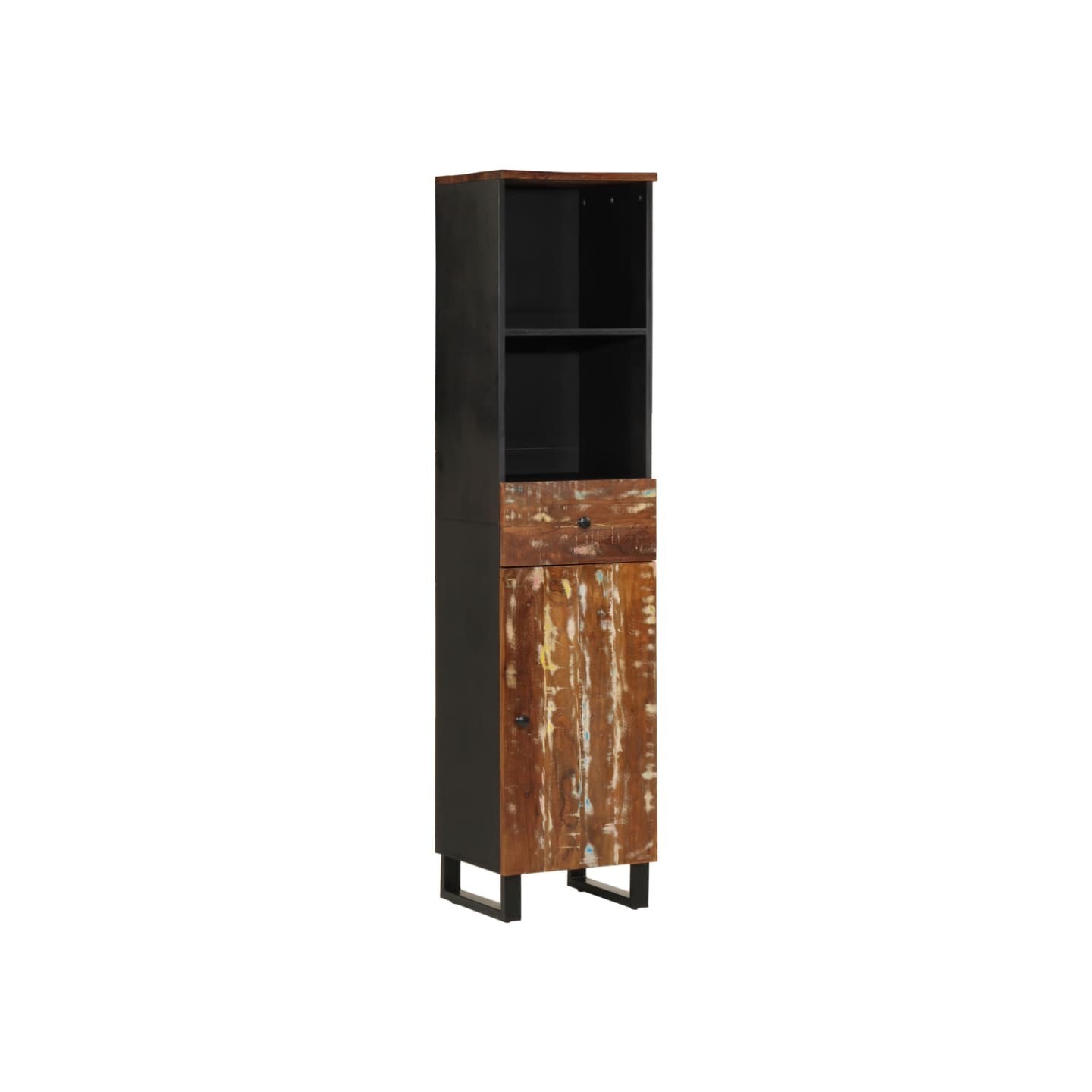 Armoire de salle de bain 38x33x160 cm bois massif récupération