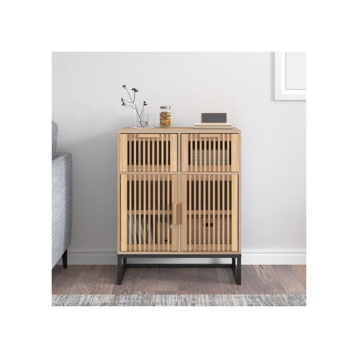 Buffet 60x30x75 cm bois d'ingénierie