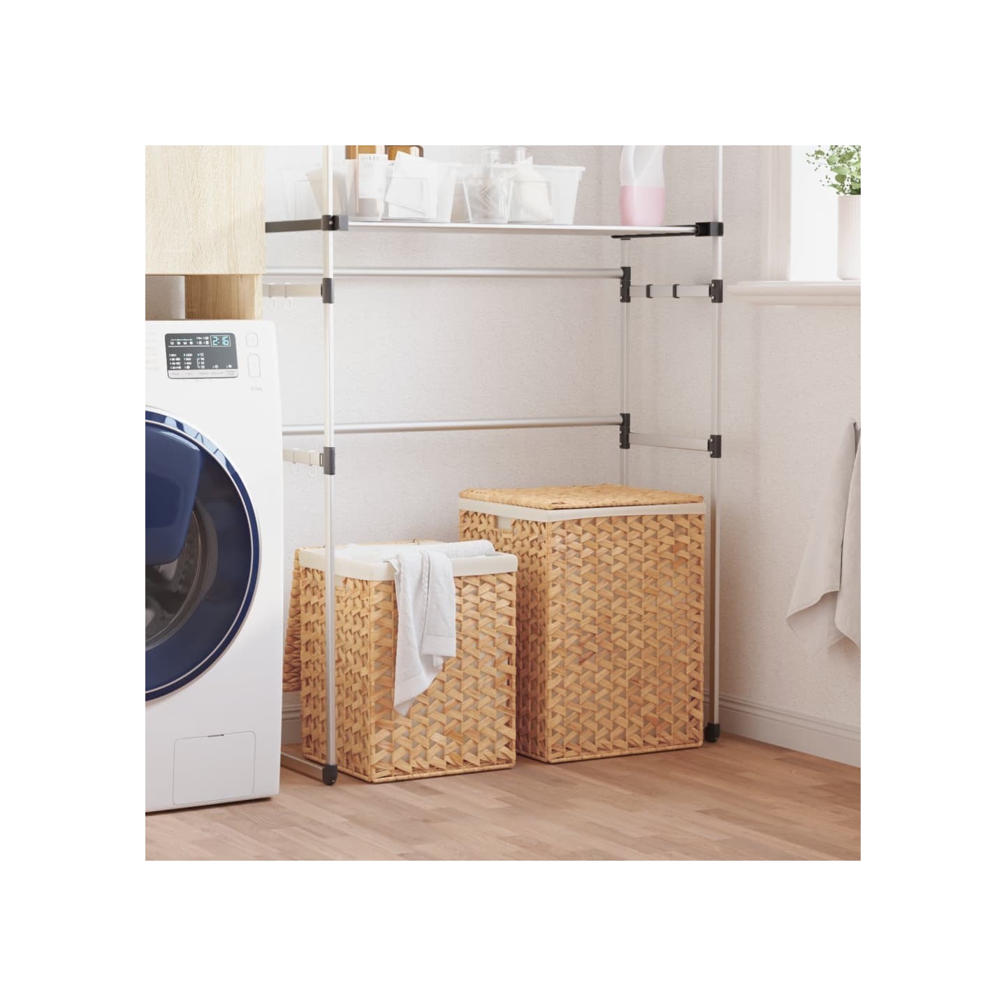 Paniers à linge 2 pcs hyacinthe d'eau